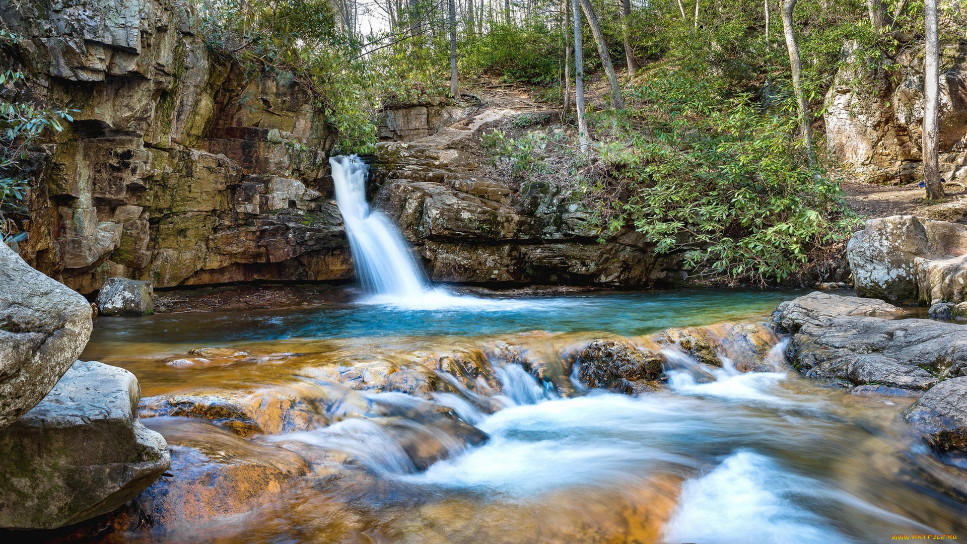 природа, водопады, простор