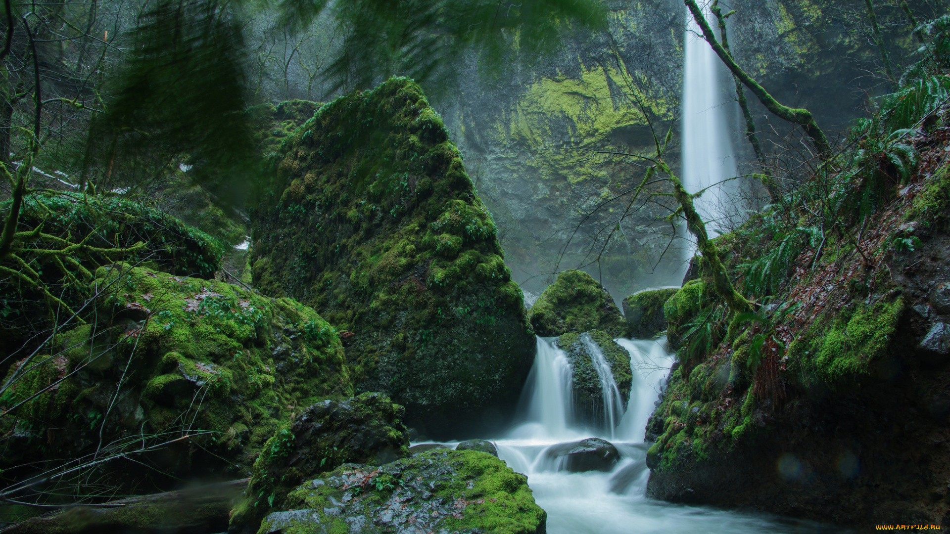 природа, водопады, простор