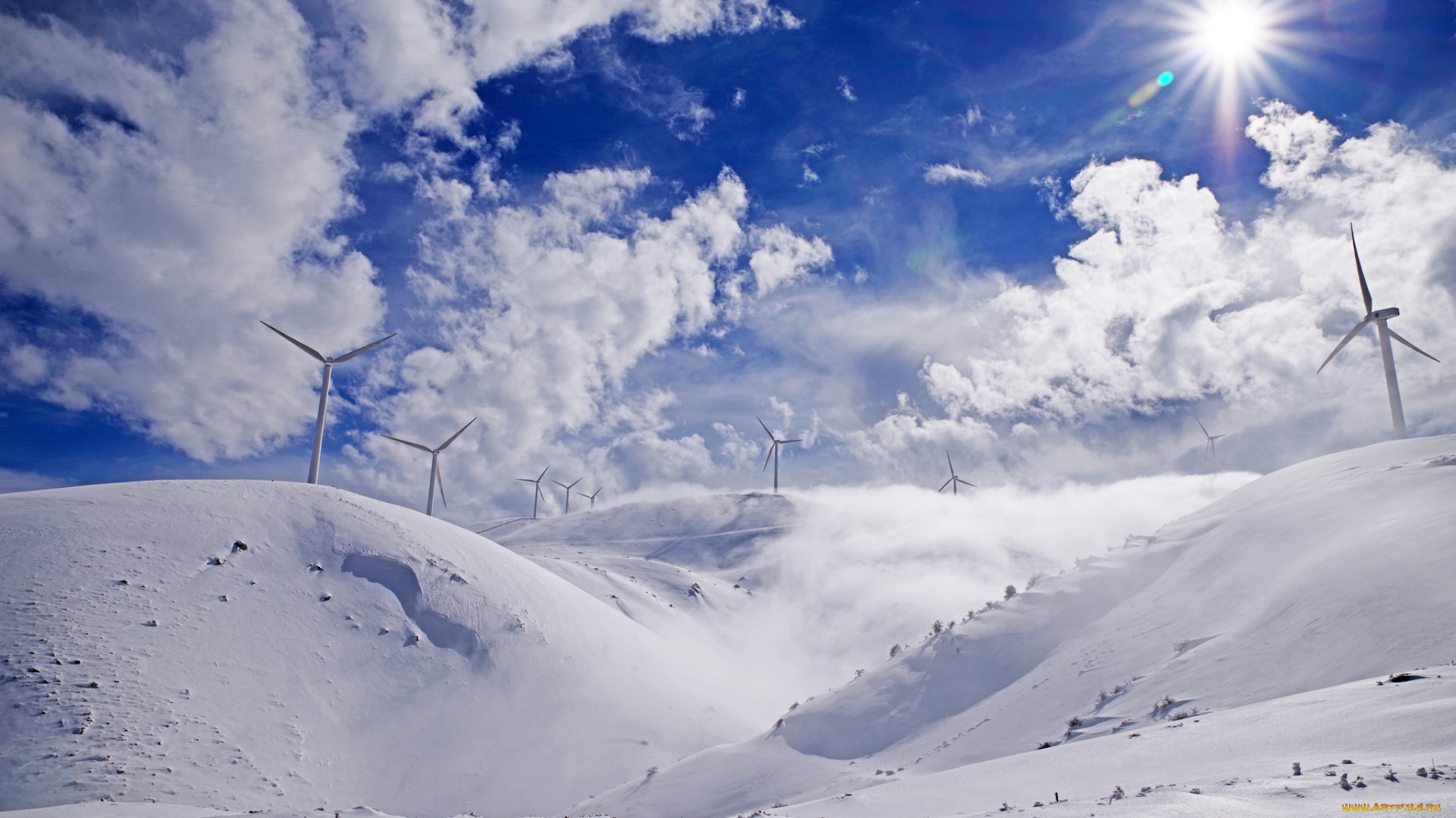 природа, зима, простор