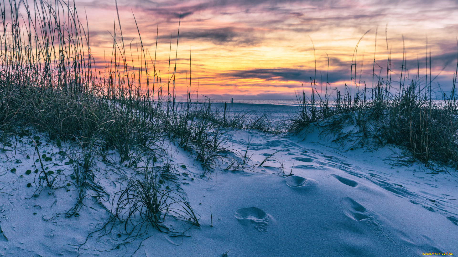 природа, зима, простор