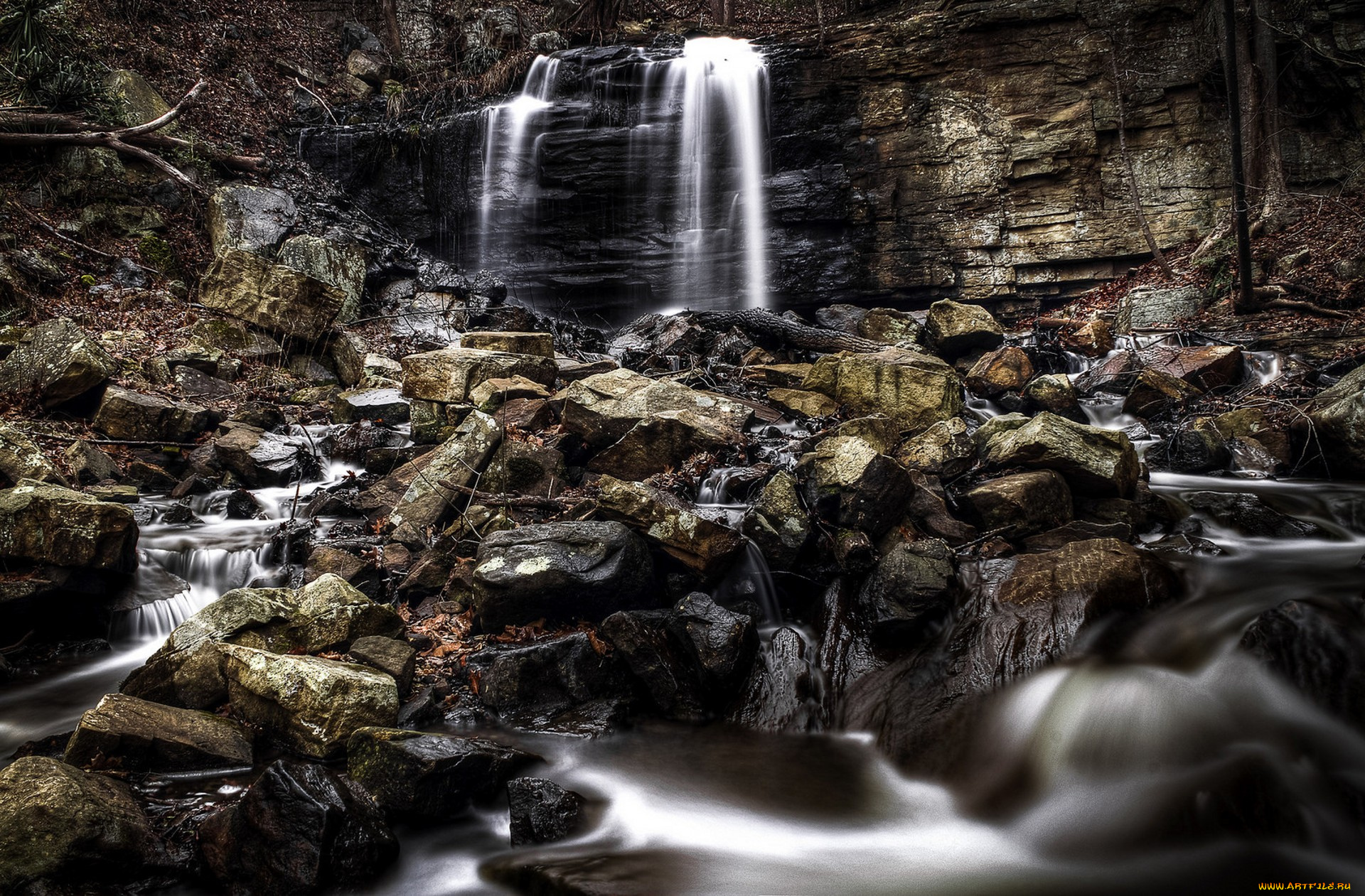 природа, водопады, простор