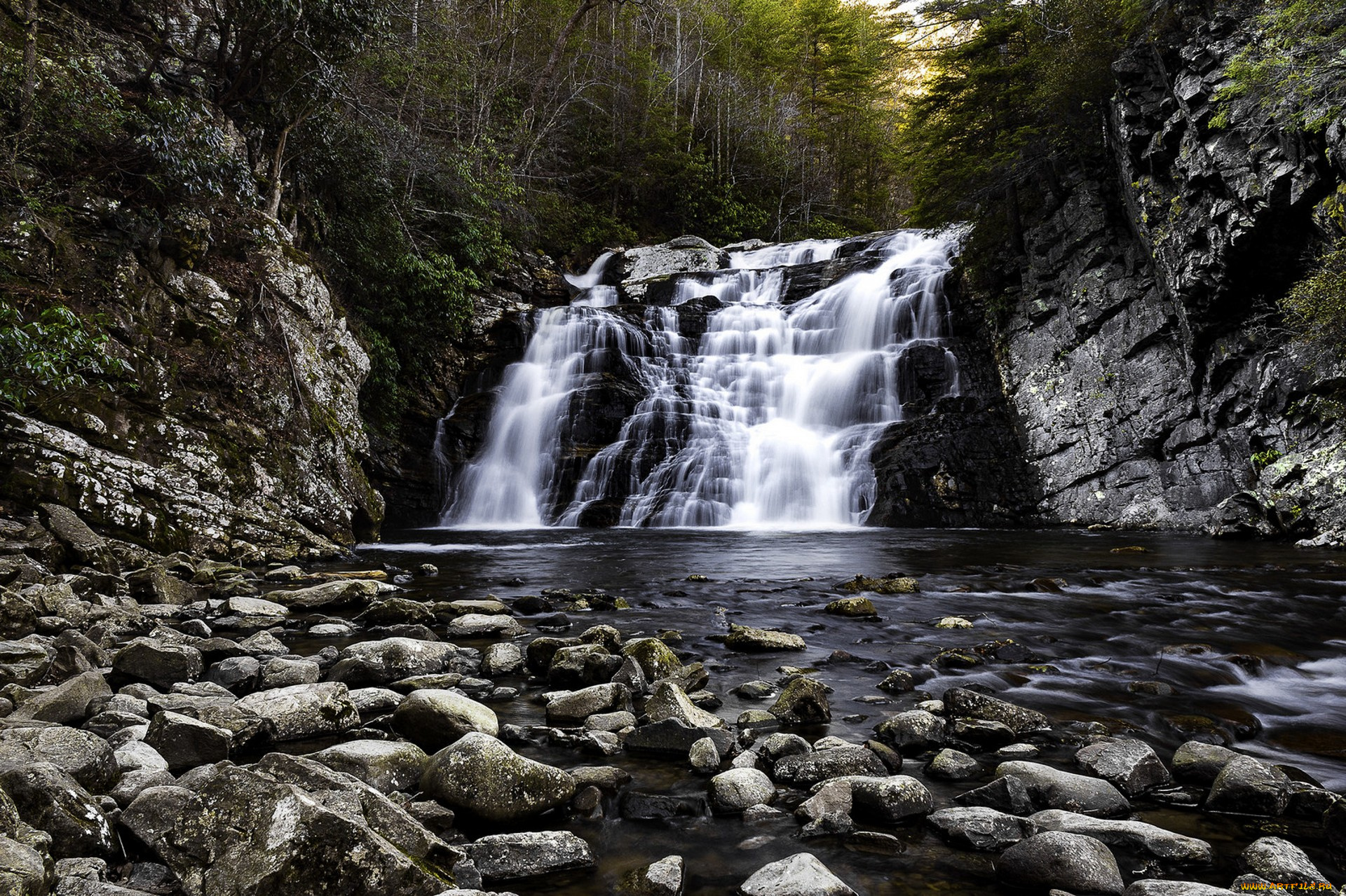 природа, водопады, простор