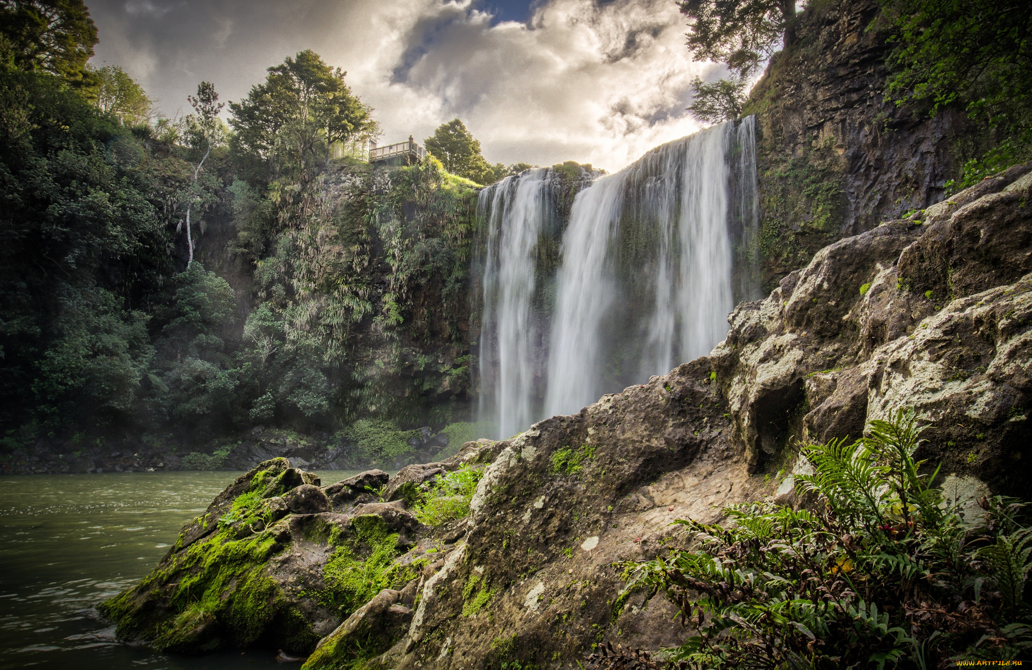 природа, водопады, простор