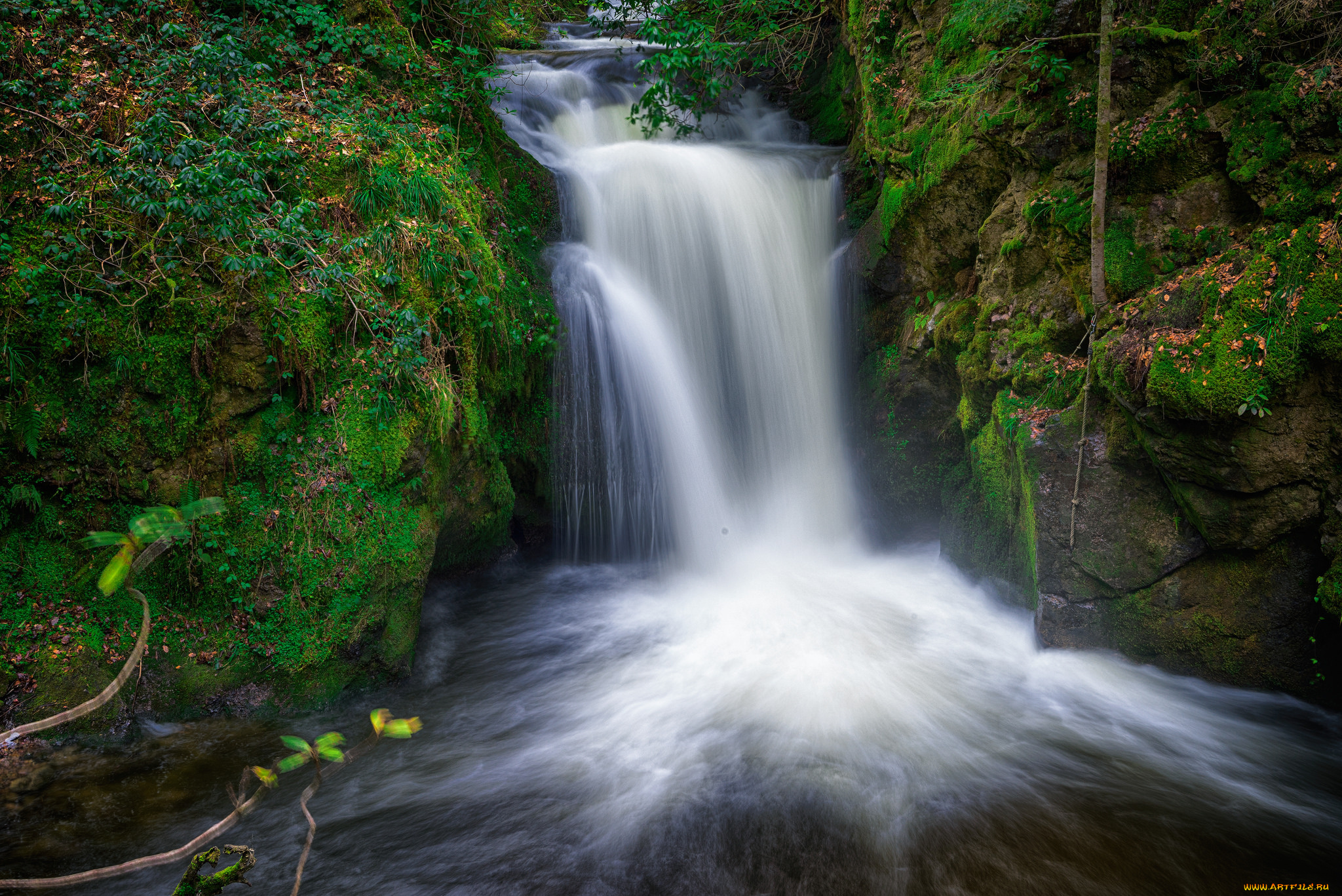 природа, водопады, простор