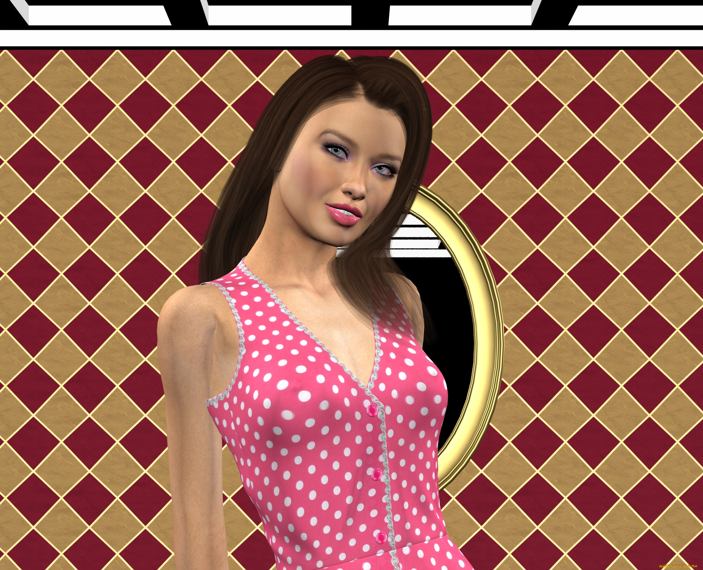 3д, графика, люди, , people, фон, взгляд, девушка