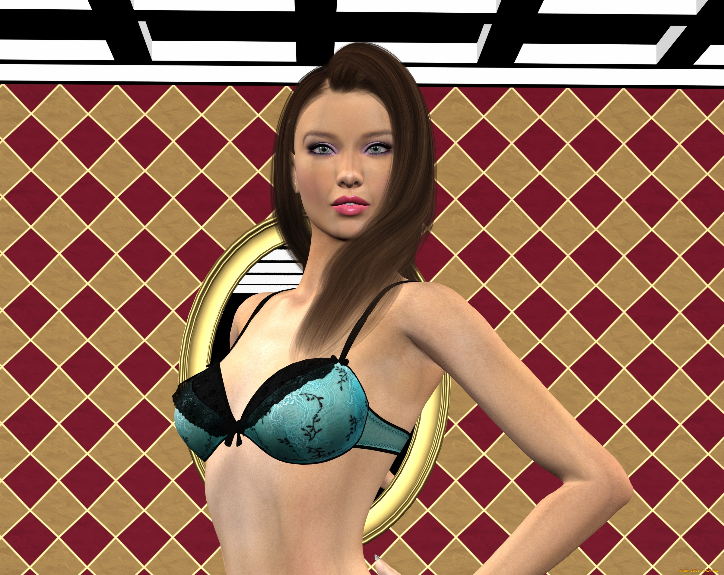 3д, графика, люди, , people, фон, взгляд, девушка