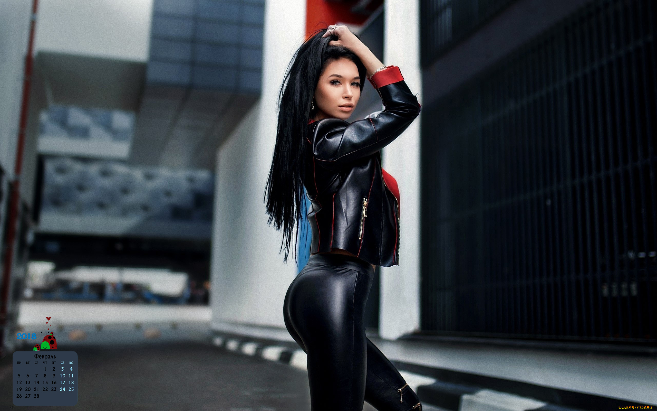календари, девушки, взгляд, 2018