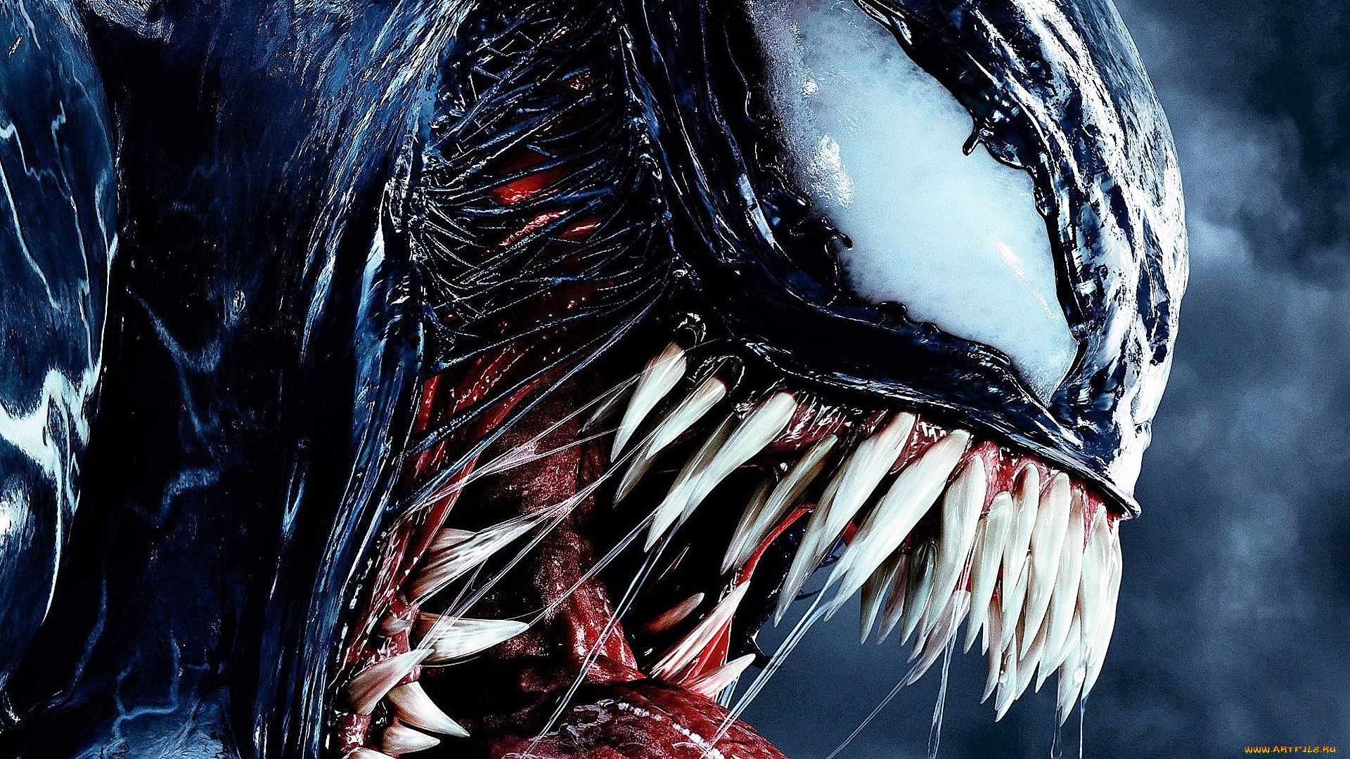 кино, фильмы, venom, пасть, монстр, веном