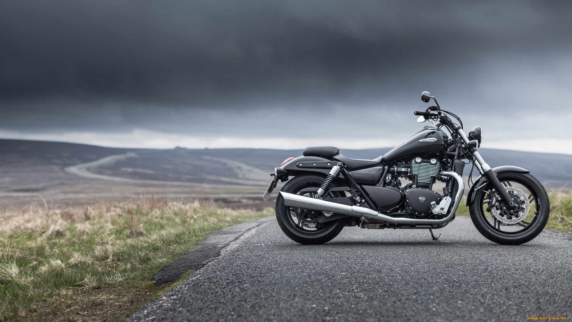 triumph, мотоциклы, дорога, мотоцикл, байк