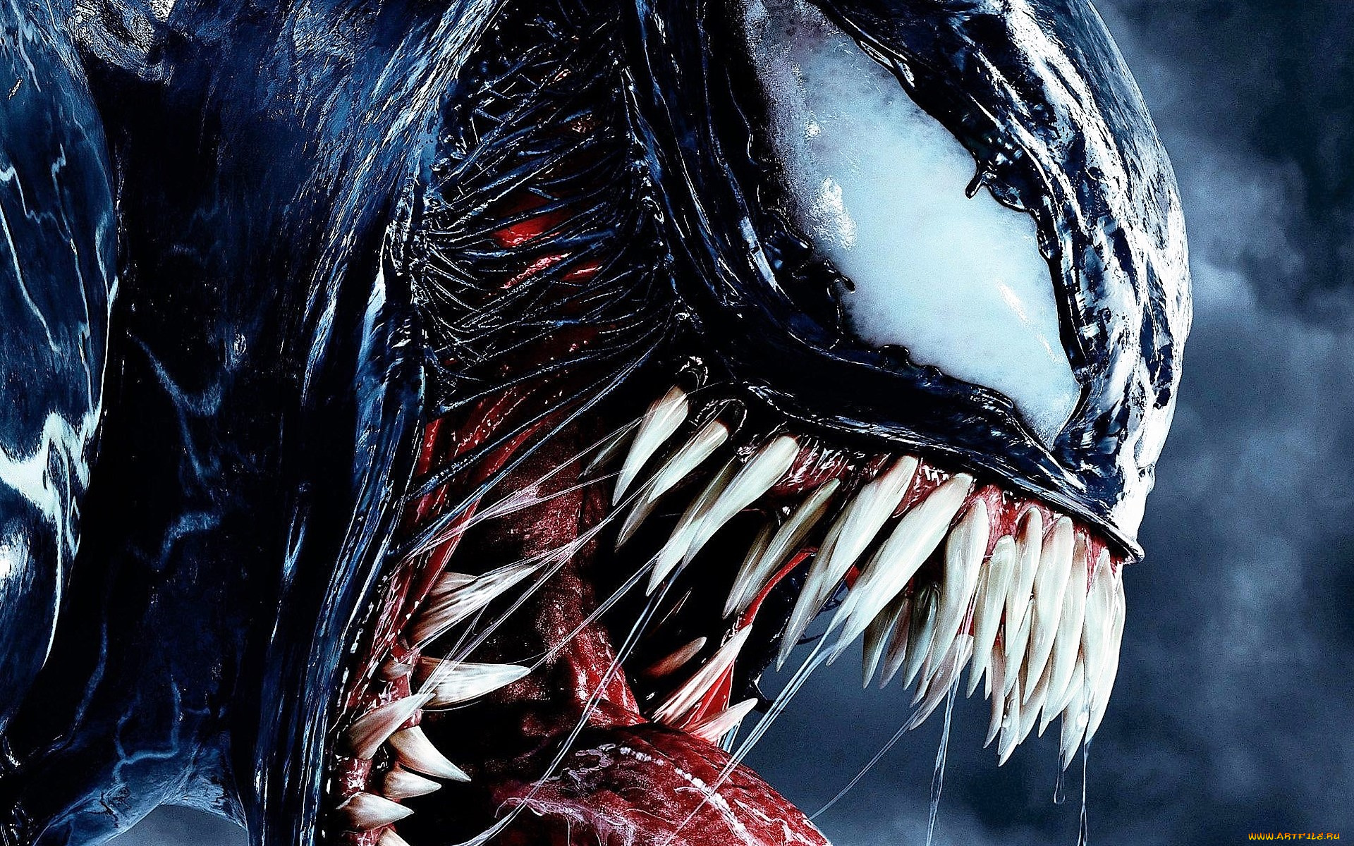 кино, фильмы, venom, пасть, монстр, веном