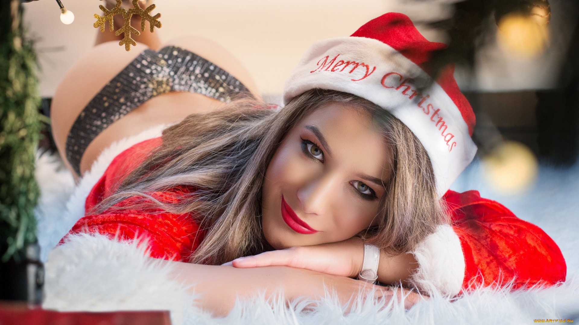 девушки, cyndy, love, новый, год, красивая, девушка, праздник, cyndy, love, снегурочка