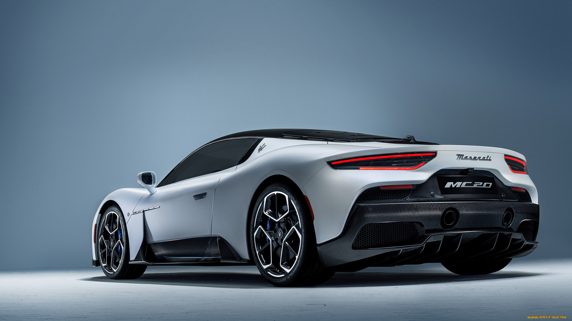 2021, maserati, mc20, автомобили, maserati, 2021, mc20, вид, сзади, экстерьер, белый, спортивное, купе, суперкар, мазерати
