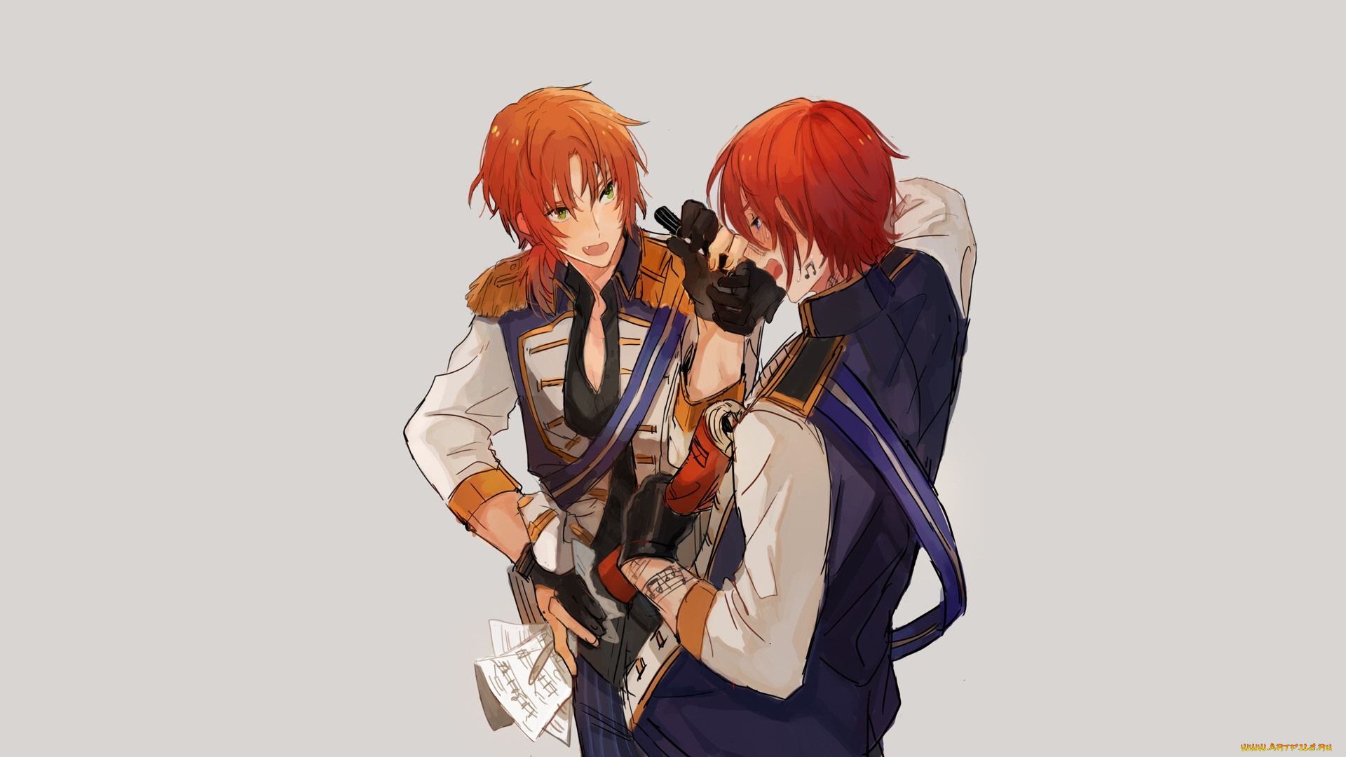 аниме, ensemble, stars, ансамбль, звёзд