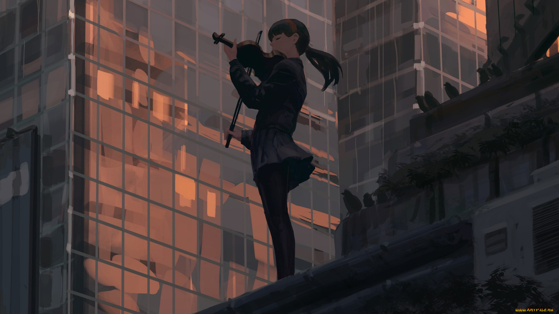 guweiz, аниме, музыка, девушка