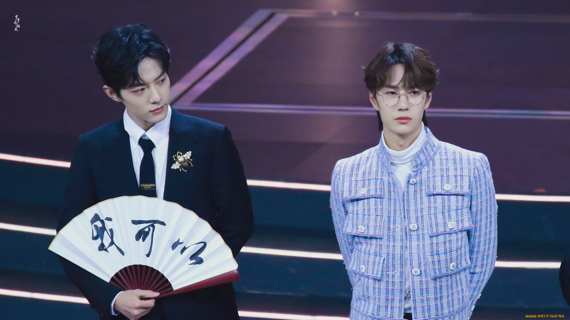 разное, знаменитости, ван, ибо, сяо, чжань, сцена, веер