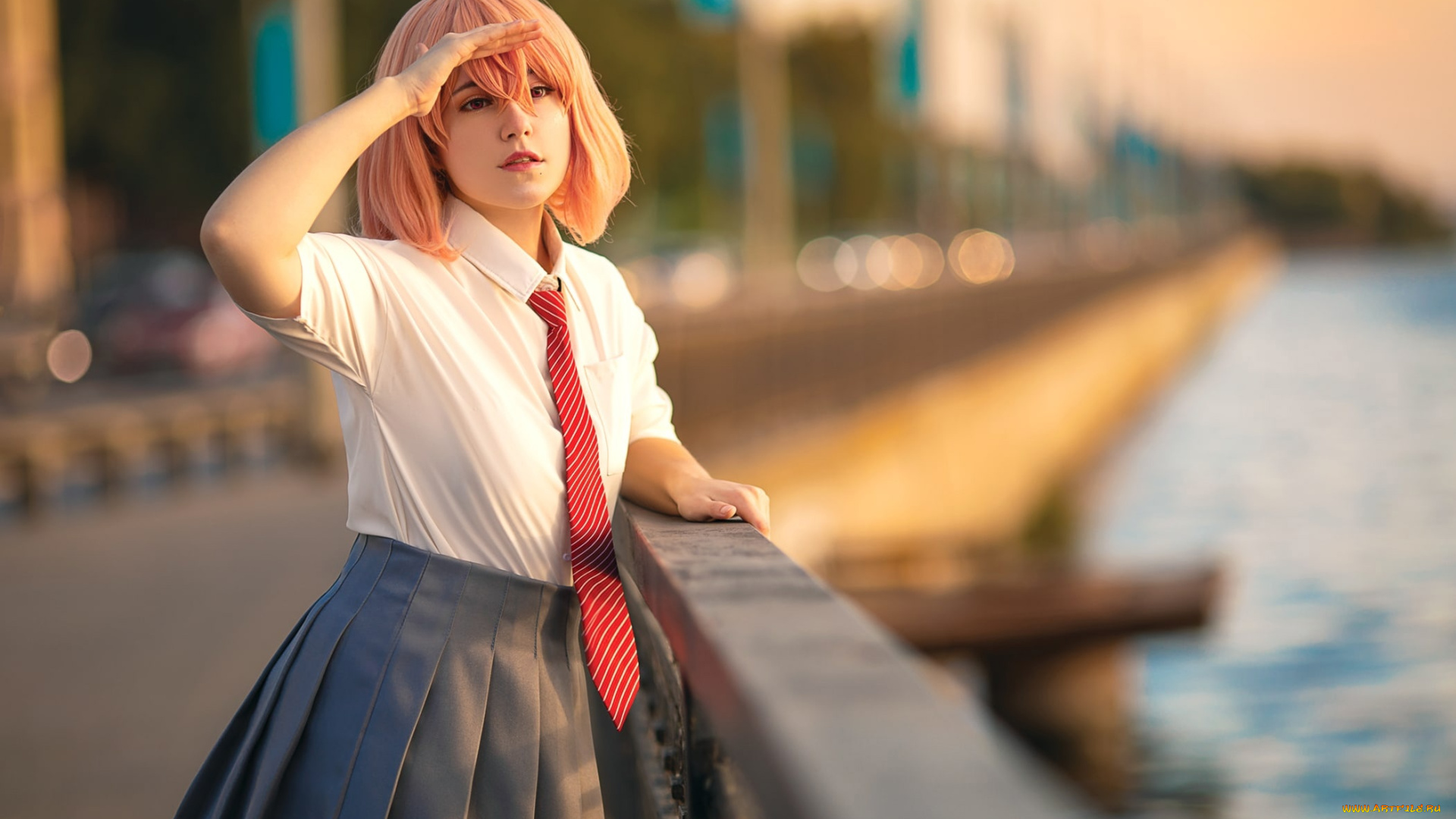 девушки, -, креатив, , косплей, юлия, розмарин, образ, набережная