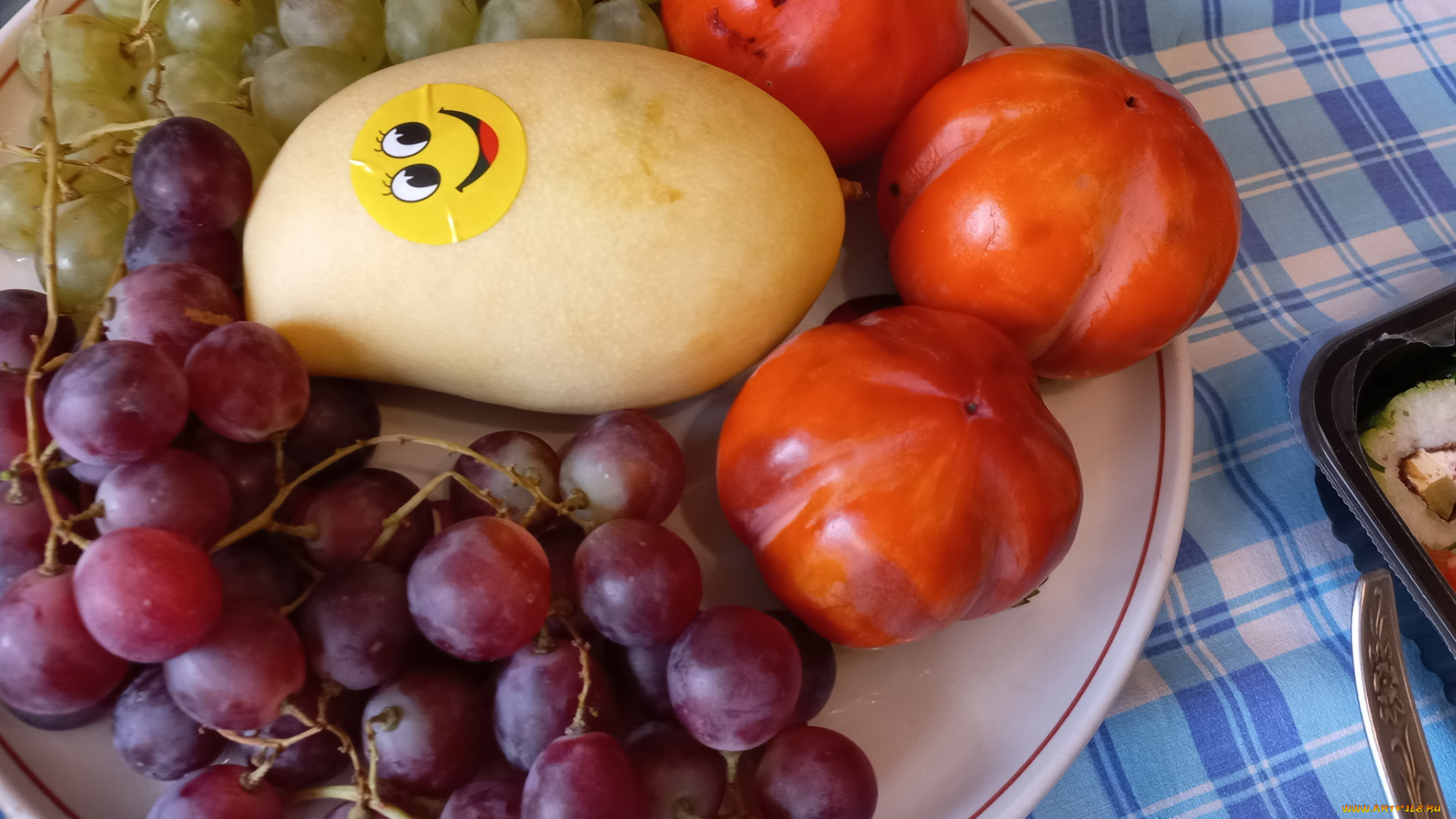 еда, фрукты, , ягоды, виноград, манго, хурма