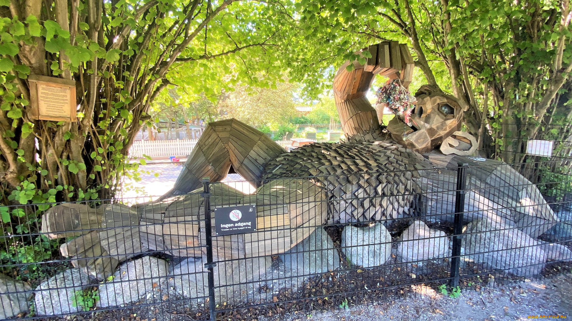 giant, troll, sculpture, in, remiseparken, разное, садовые, и, парковые, скульптуры, giant, troll, sculpture, in, remiseparken
