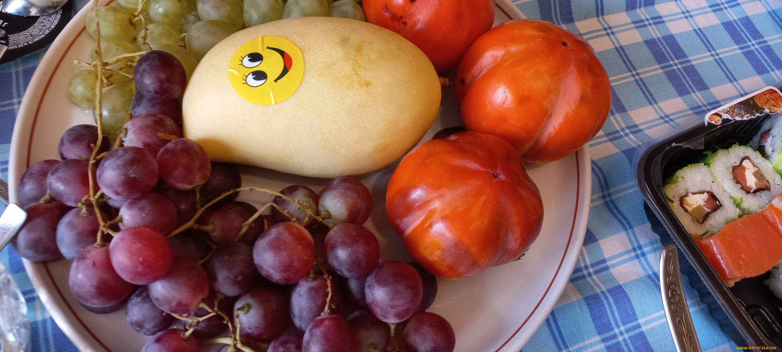 еда, фрукты, , ягоды, виноград, манго, хурма