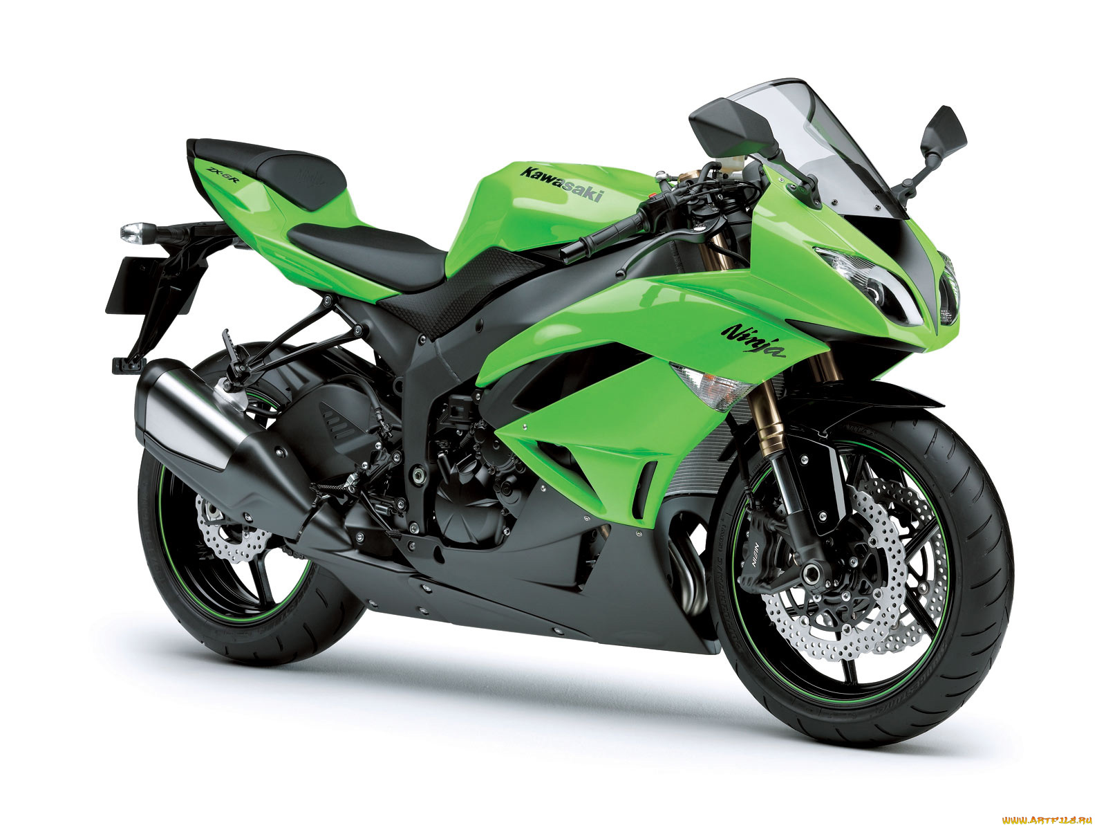 kawasaki, ninja, zx, 6r, 2009, мотоциклы