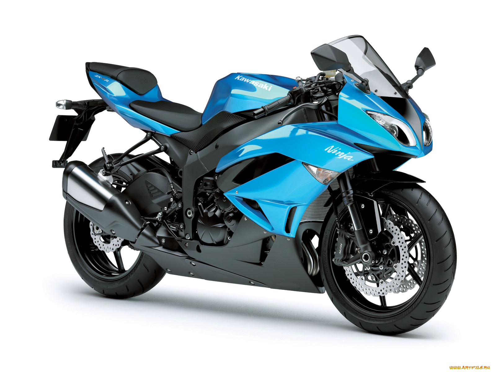 kawasaki, ninja, zx, 6r, 2009, мотоциклы