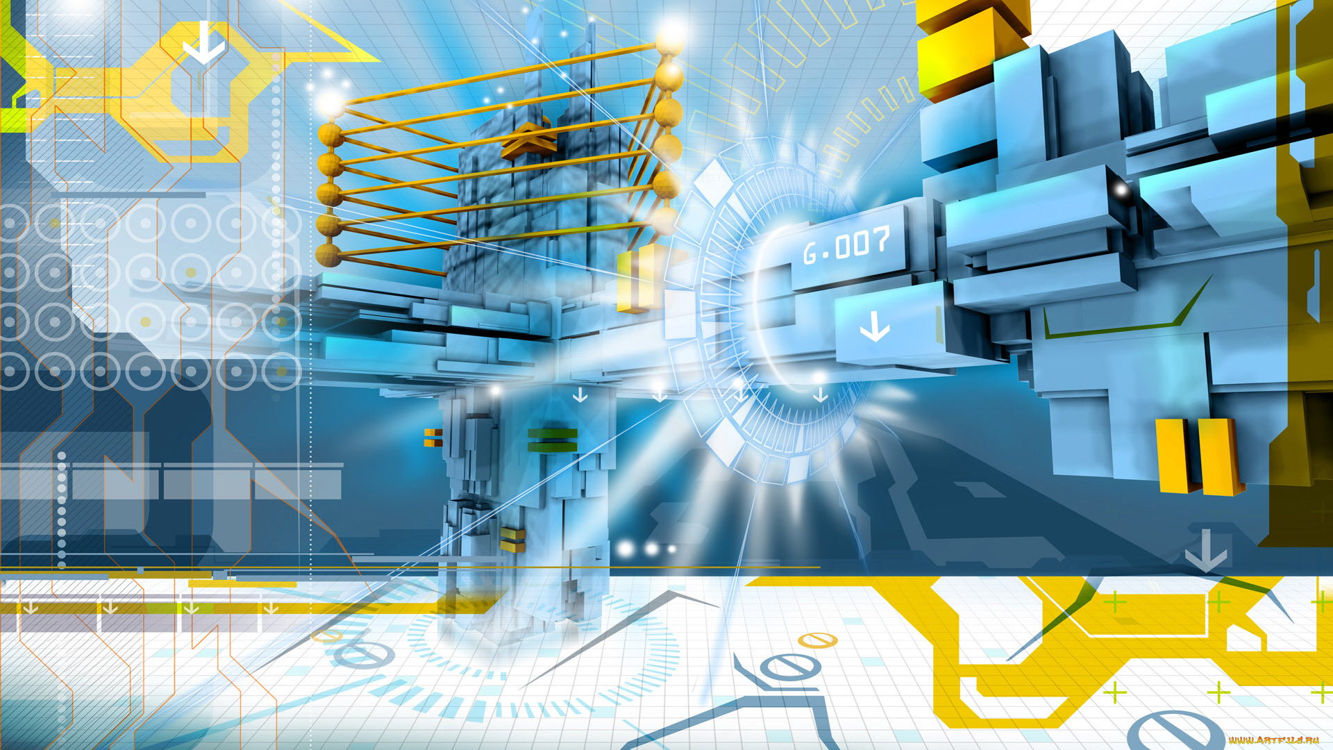 3д, графика, abstract, абстракции