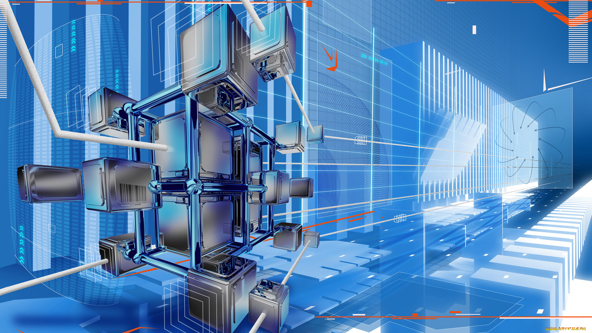 3д, графика, abstract, абстракции