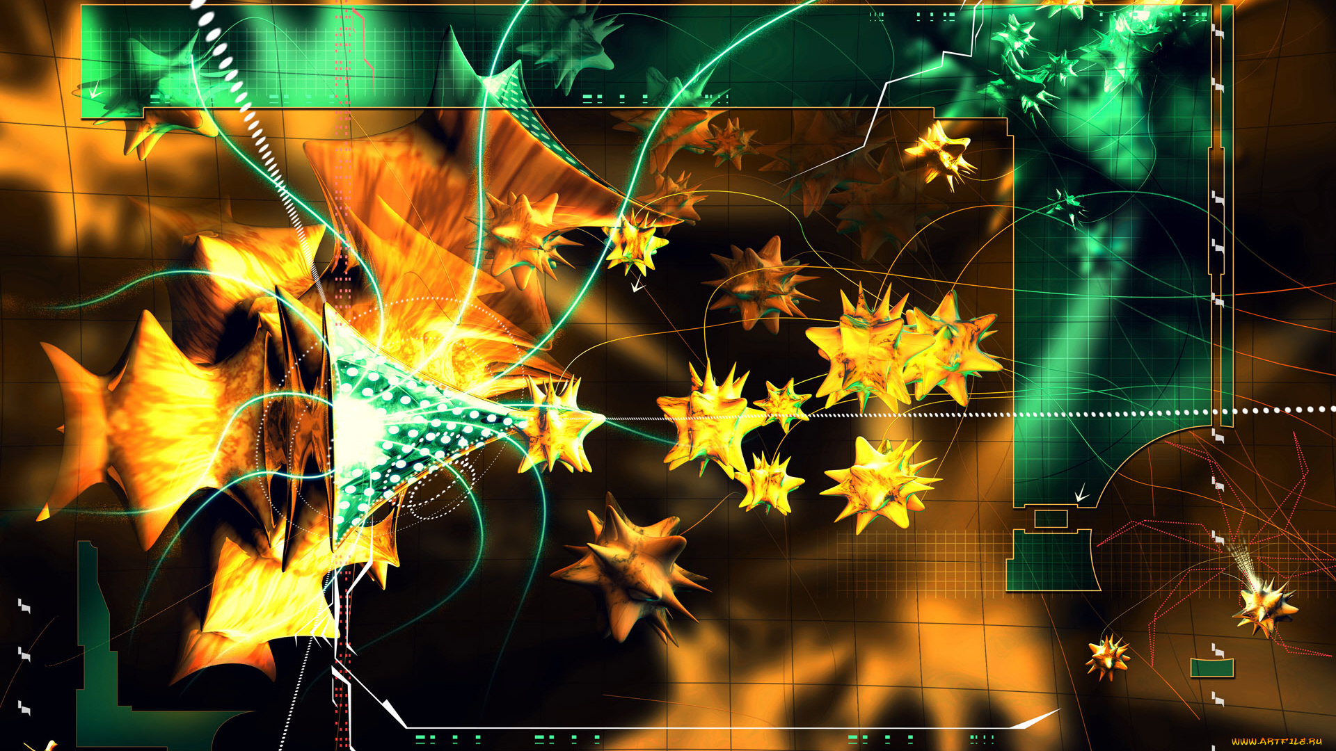 3д, графика, abstract, абстракции