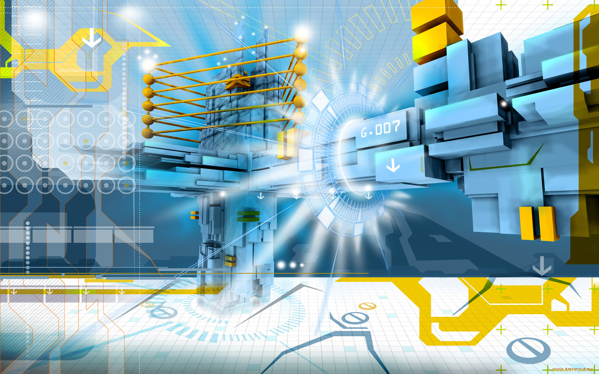 3д, графика, abstract, абстракции