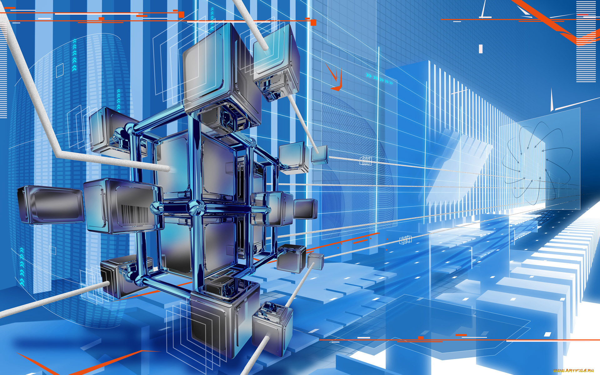 3д, графика, abstract, абстракции