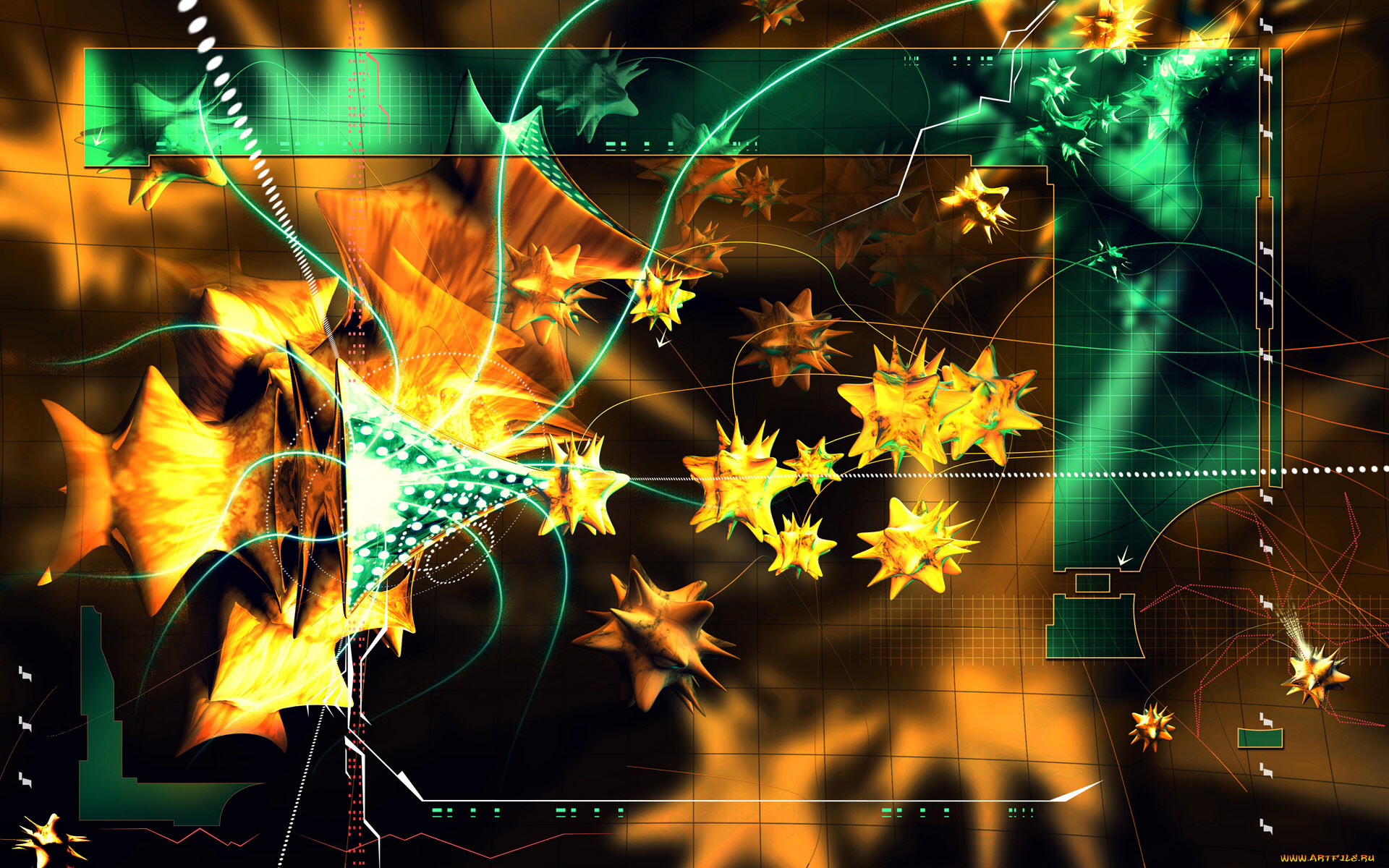 3д, графика, abstract, абстракции