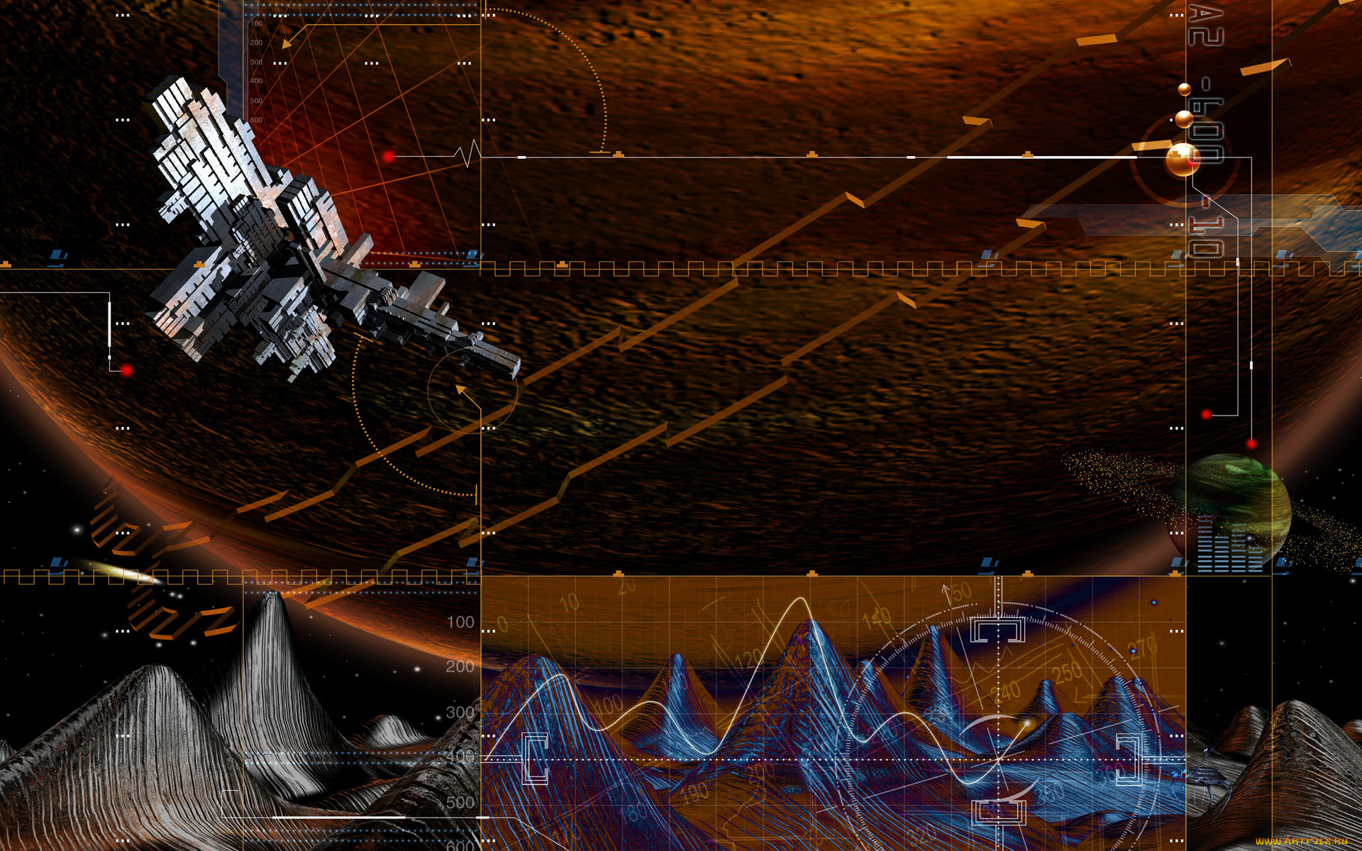 3д, графика, abstract, абстракции