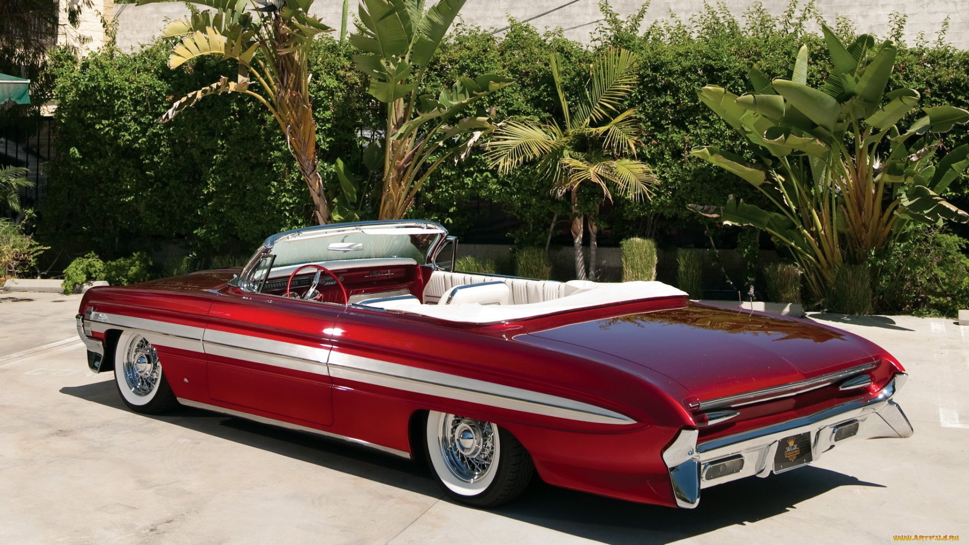 автомобили, oldsmobile, starfire, convertible, 1961, олдсмобиль, старфаир