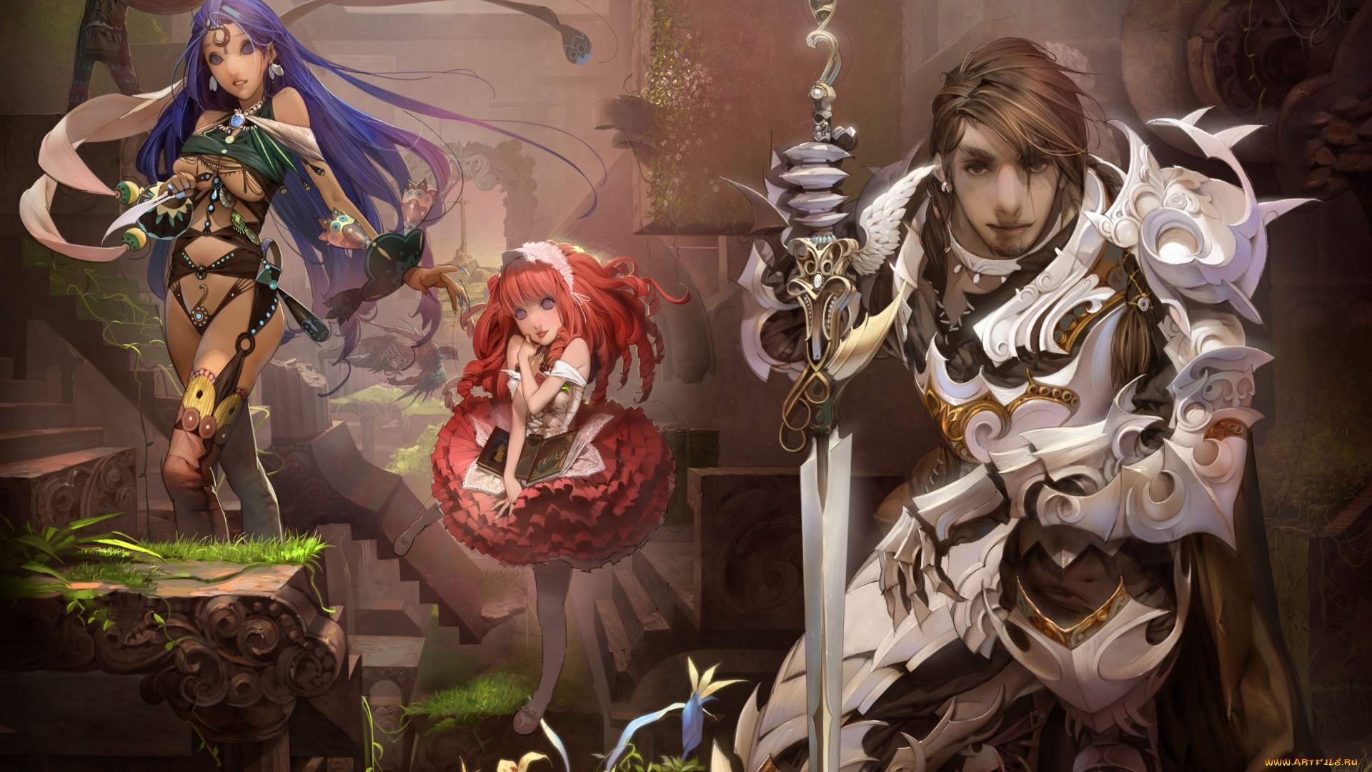 heavenly, sword, online, видео, игры, рыцарь, меч, доспехи