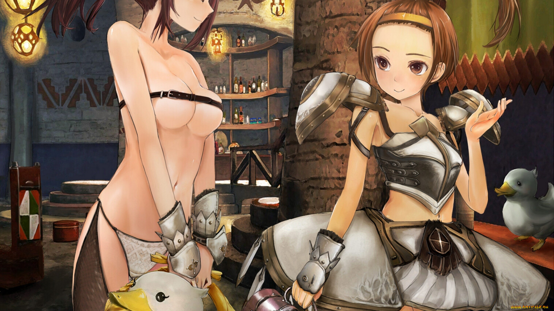 monster, hunter, аниме, weapon, blood, technology, девочки