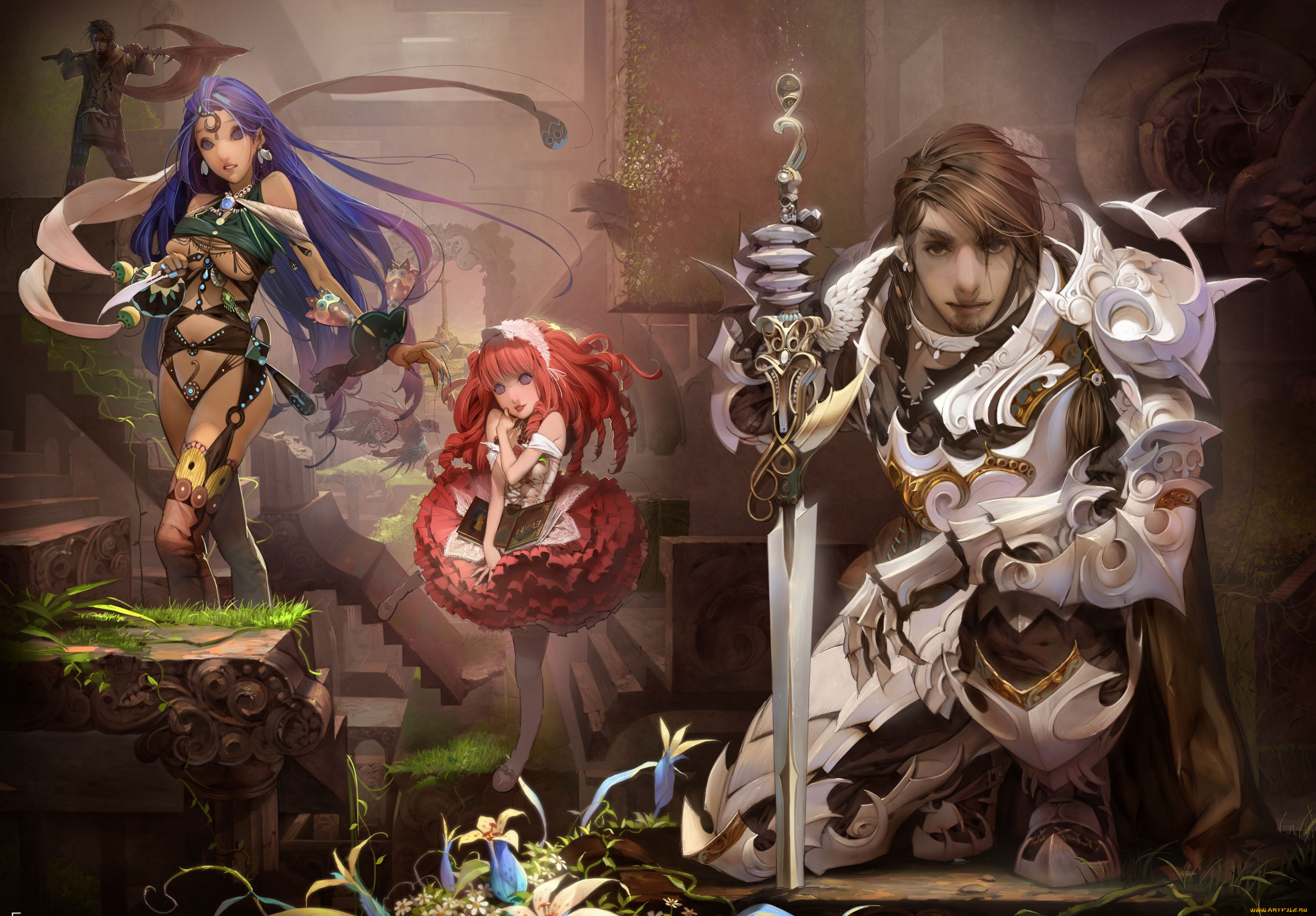 heavenly, sword, online, видео, игры, рыцарь, меч, доспехи