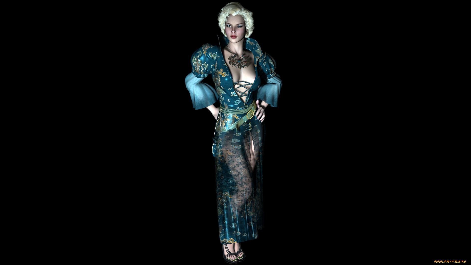 3д, графика, people, , люди, блондинка, взгляд, девушка