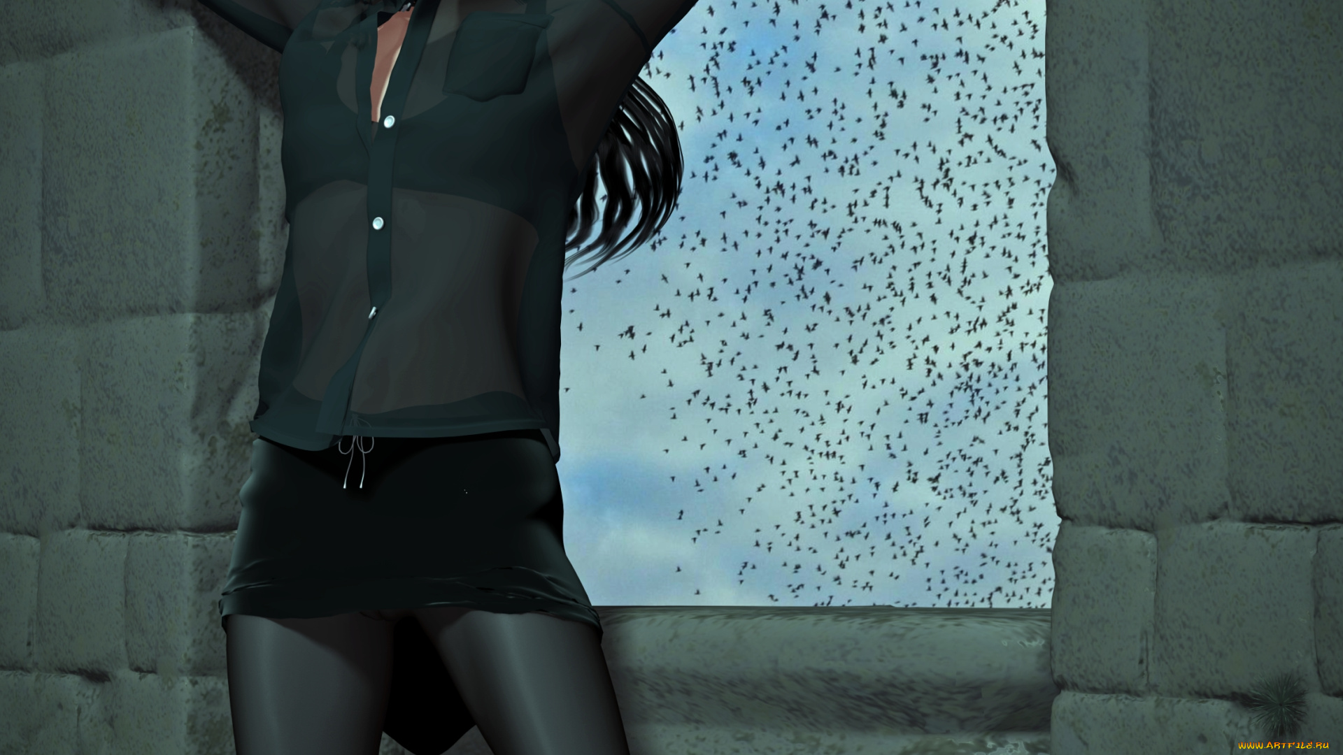 3д, графика, people, , люди, девушка