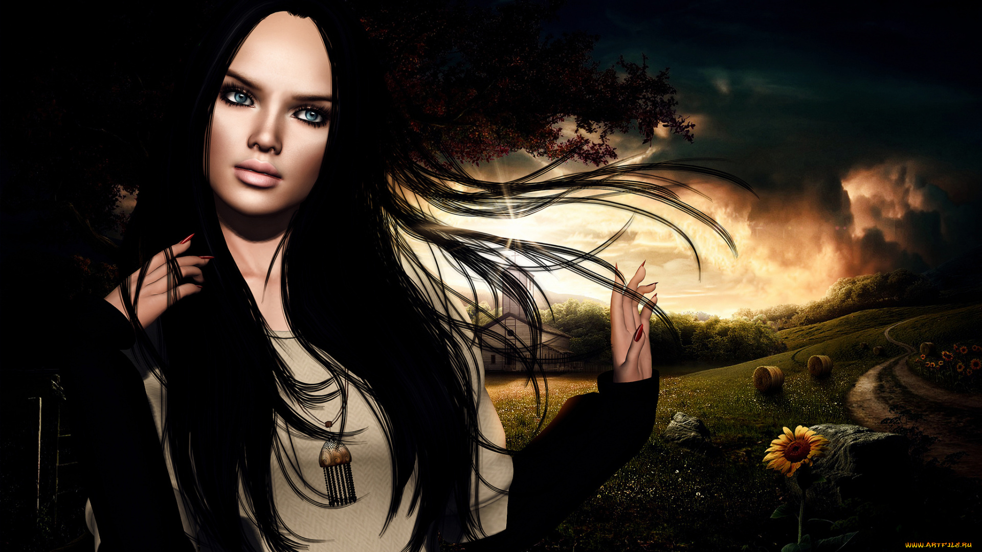 3д, графика, people, , люди, девушка