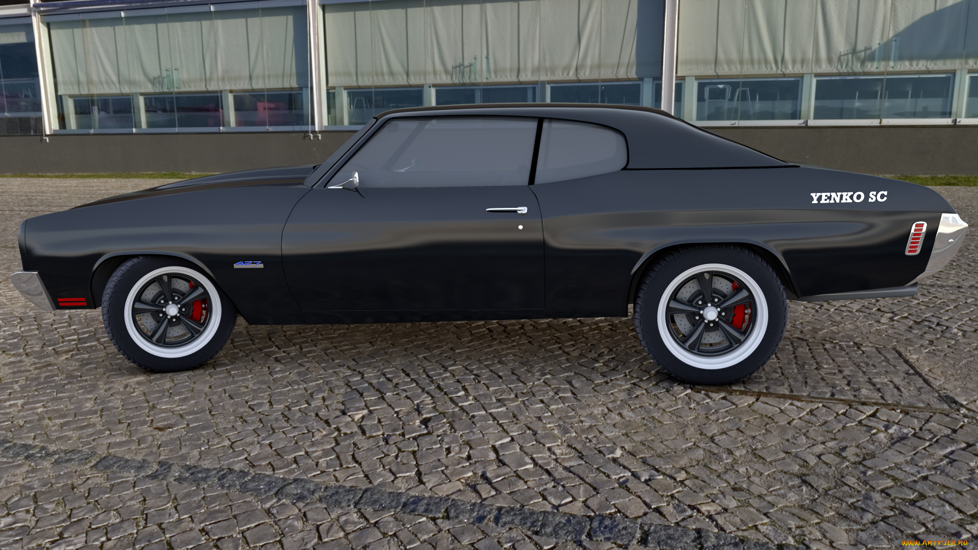 автомобили, 3д, 1970, yenco, chevelle