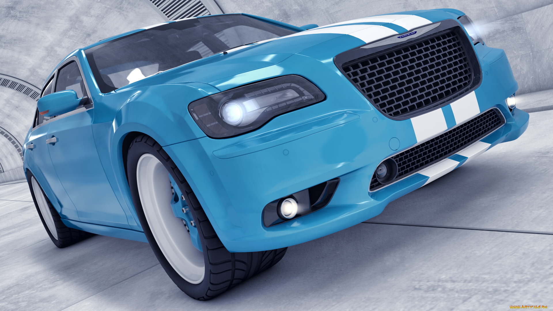 автомобили, 3д, srt8, 300, chrysler, 2012