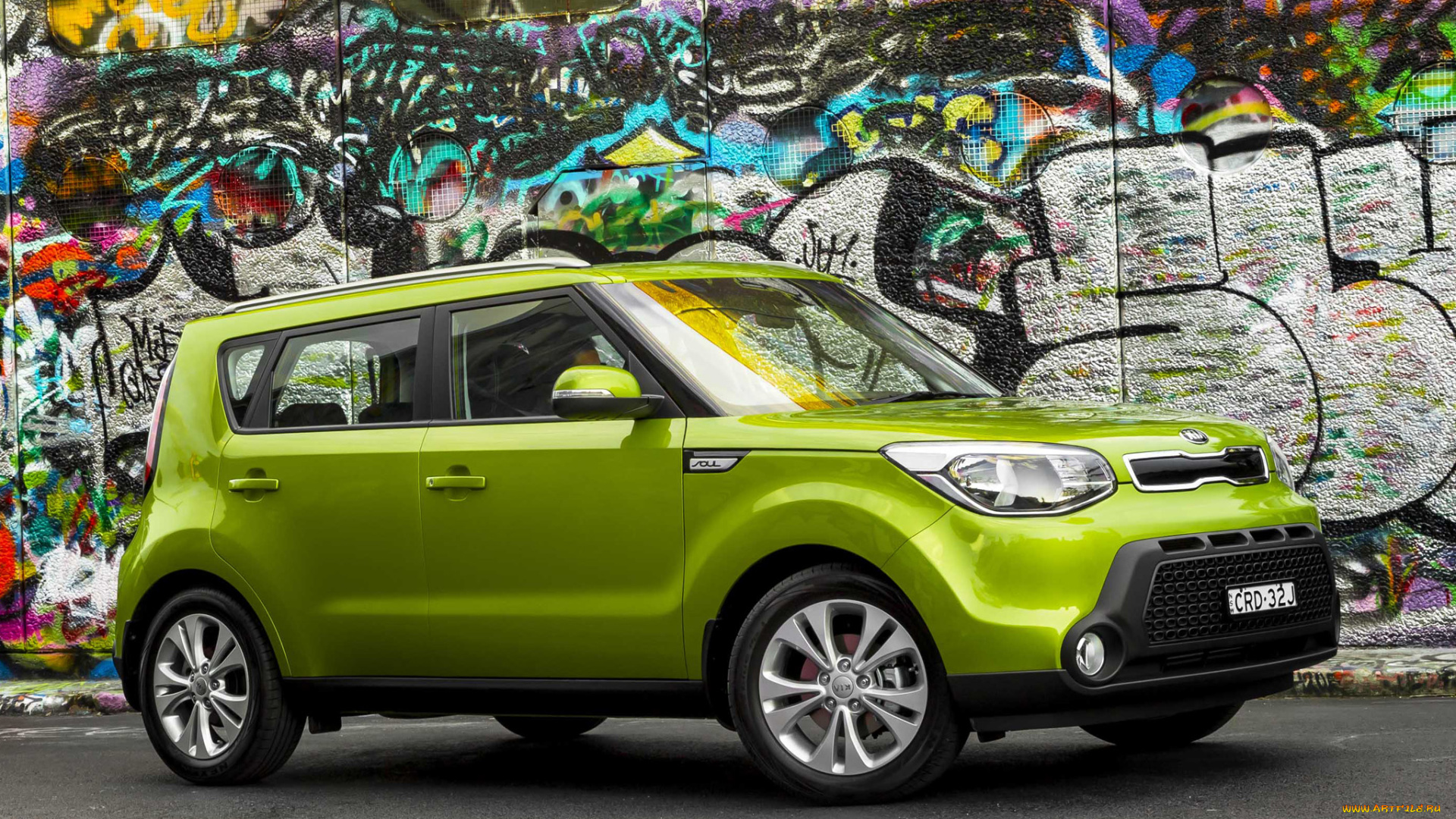 автомобили, kia, зеленый, 2014г, au-spec, soul