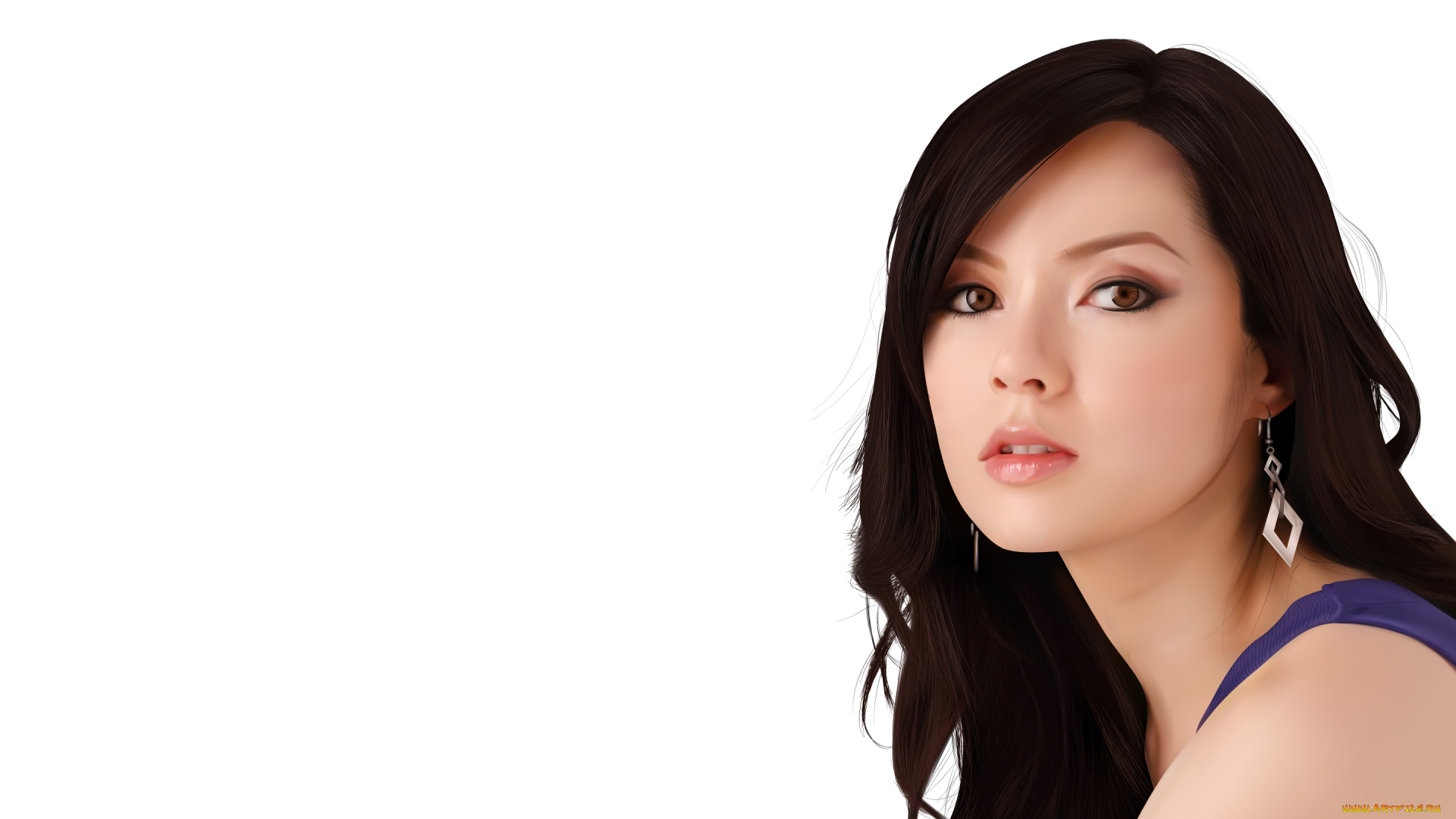 девушка, рисованные, люди, marie, digby