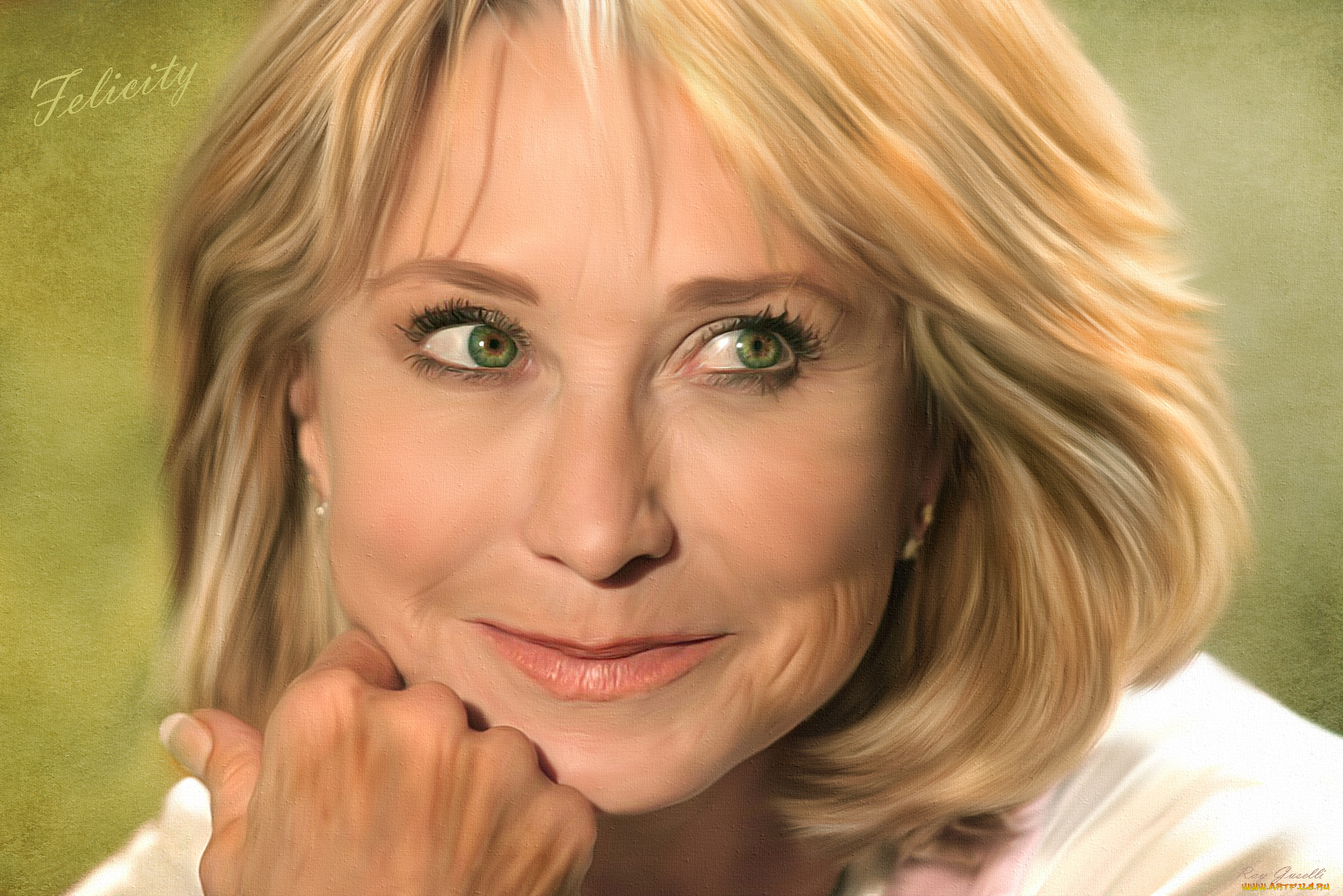 рисованные, люди, портрет, felicity, kendal, текстура