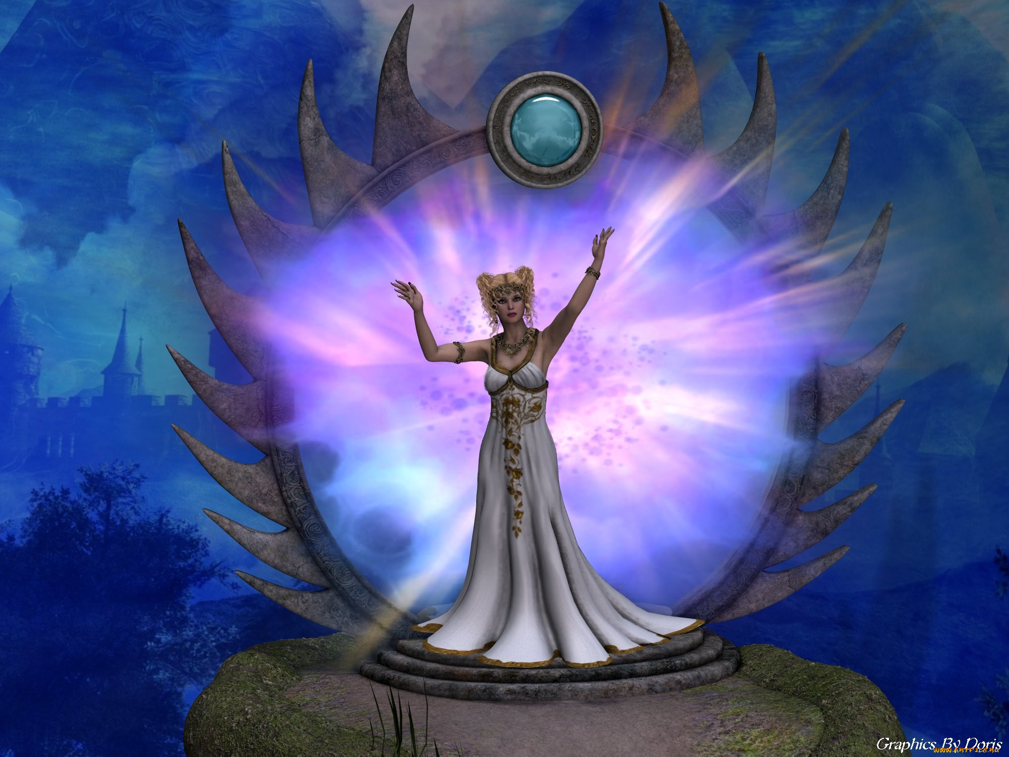 3д, графика, fantasy, , фантазия, девушка