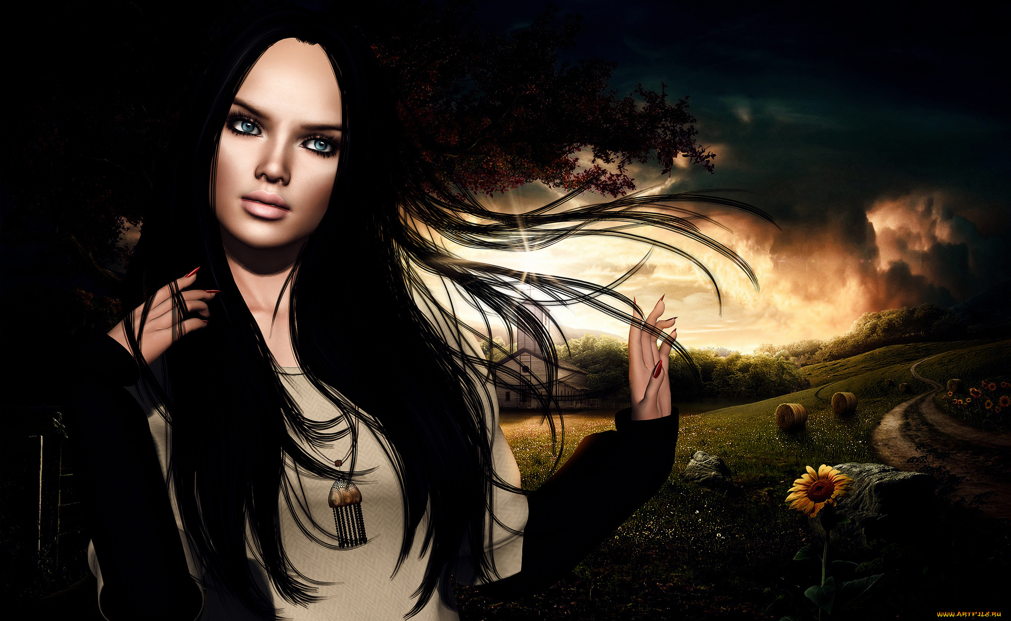 3д, графика, people, , люди, девушка