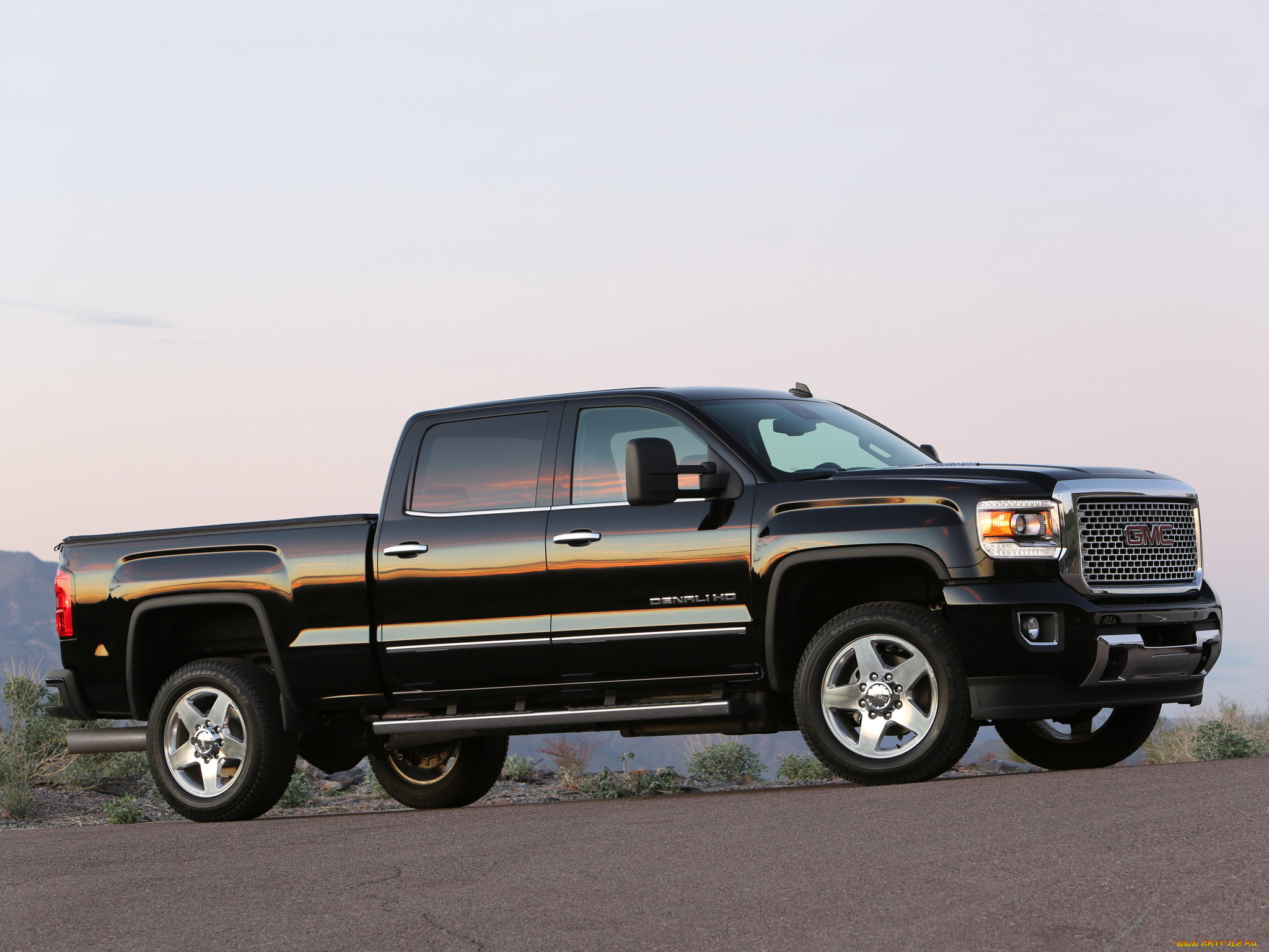 автомобили, gm-gmc, 2014г, cab, crew, темный, 2500, denali, sierra, gmc, hd