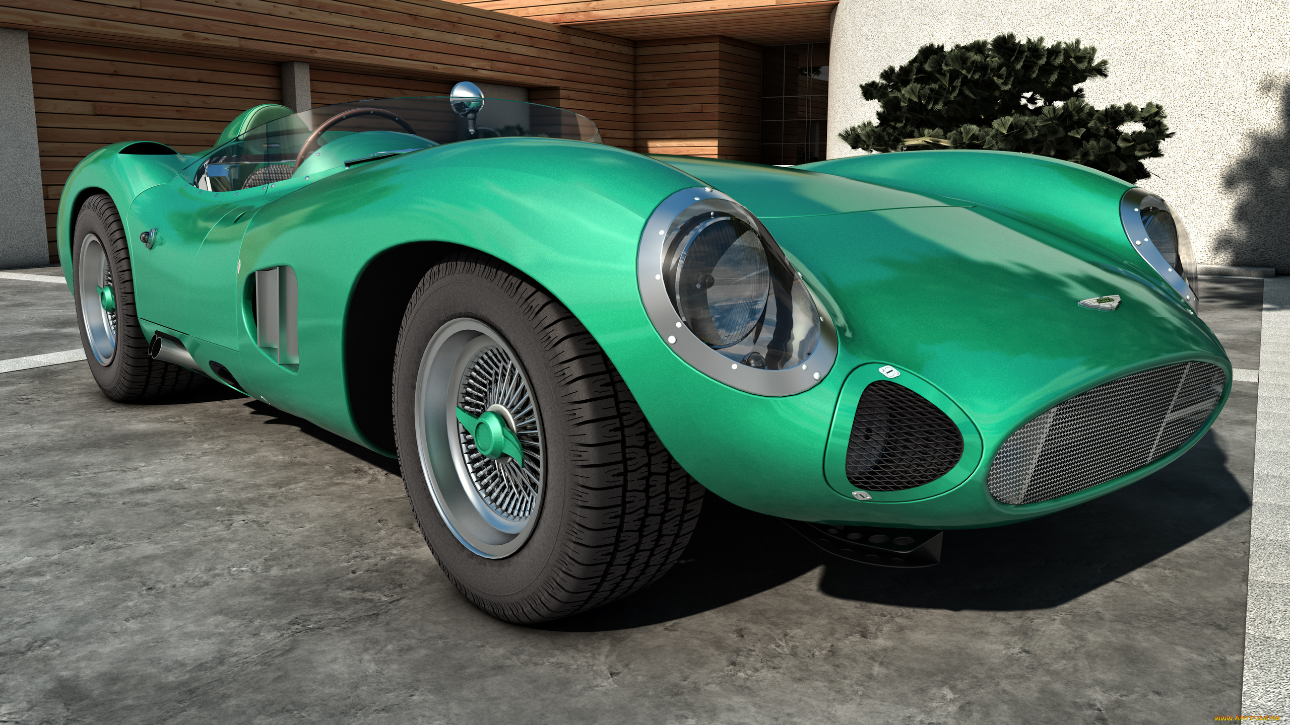 автомобили, 3д, 1958, aston, martin, dbr1