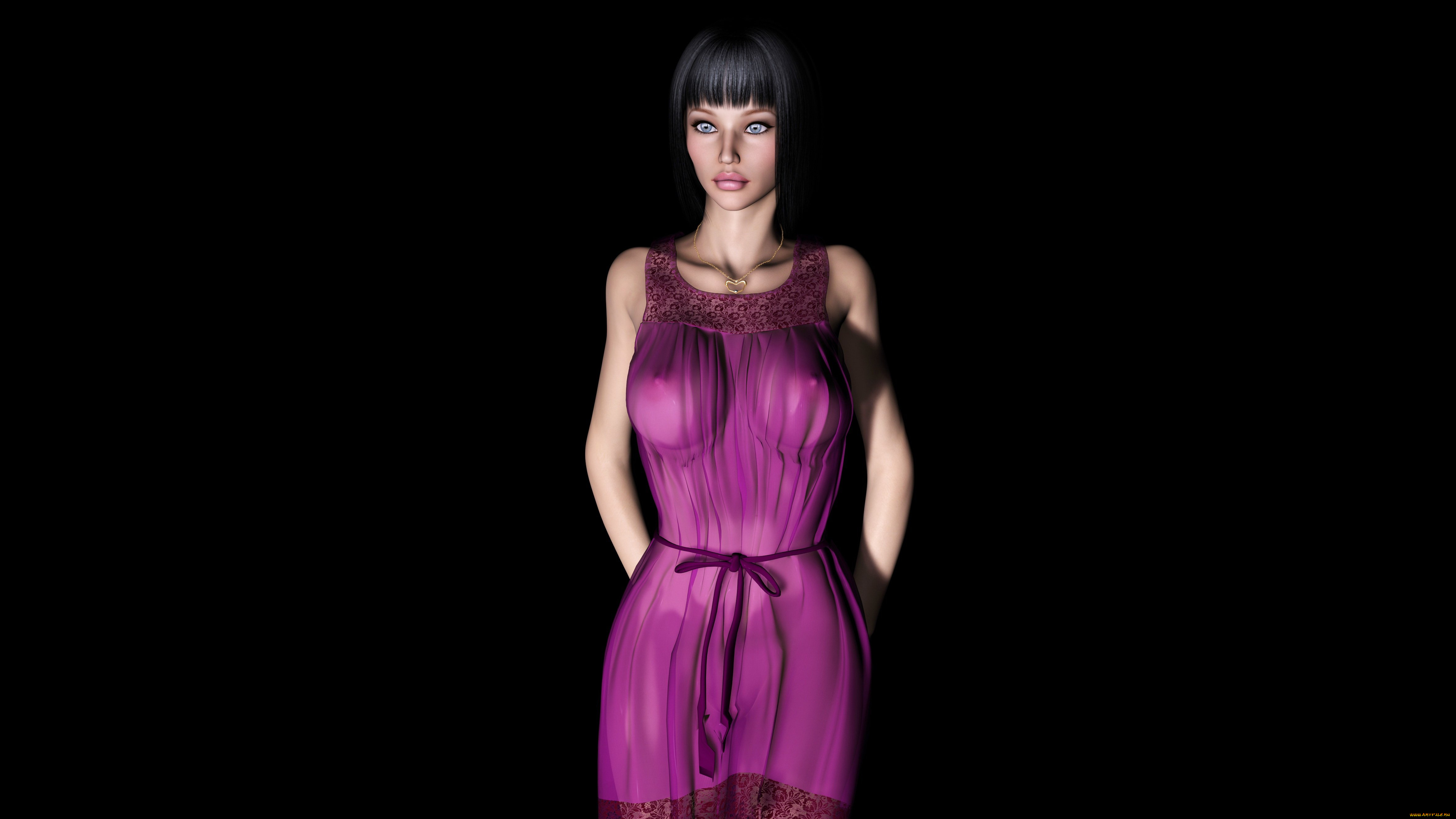 3д, графика, people, , люди, девушка, фон, взгляд