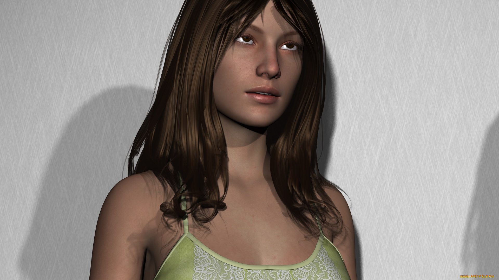 3д, графика, люди, , people, фон, взгляд, девушка